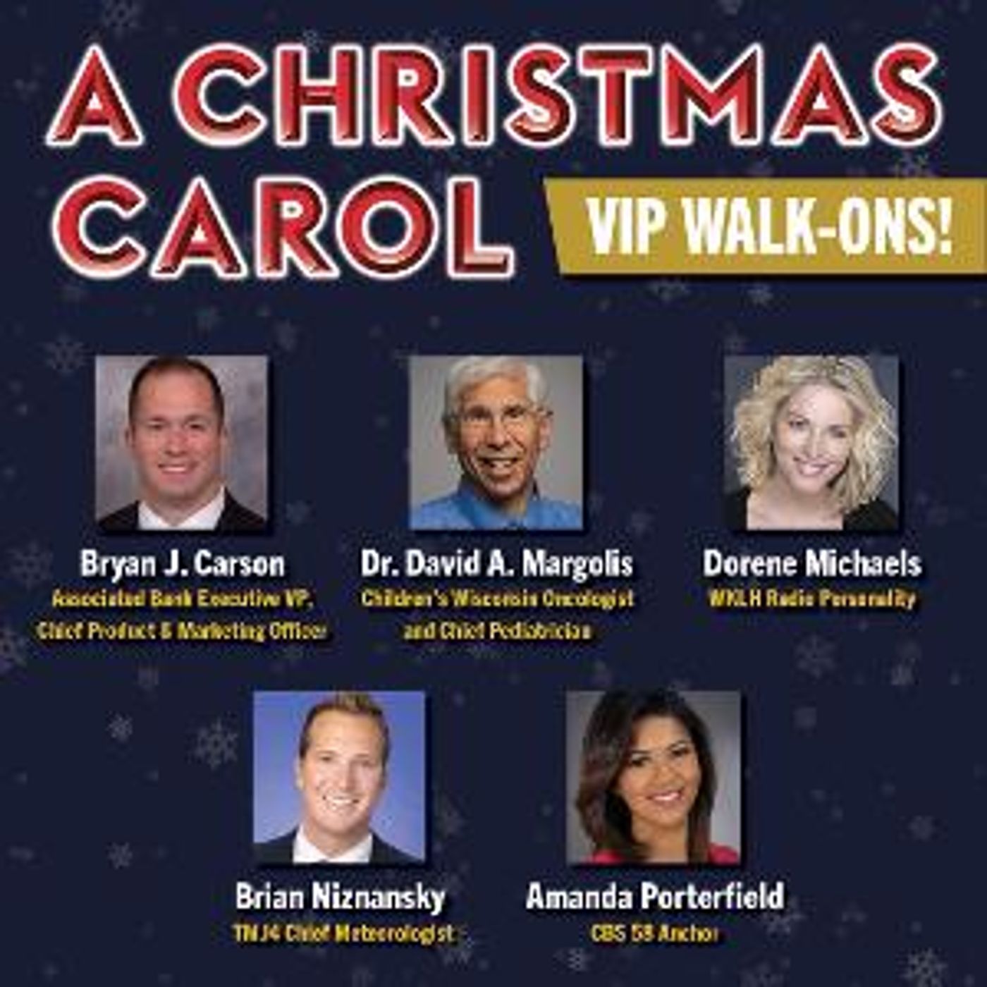A CHRISTMAS CAROL to Welcome VIPs From The Milwaukee Community To The Stage  Image