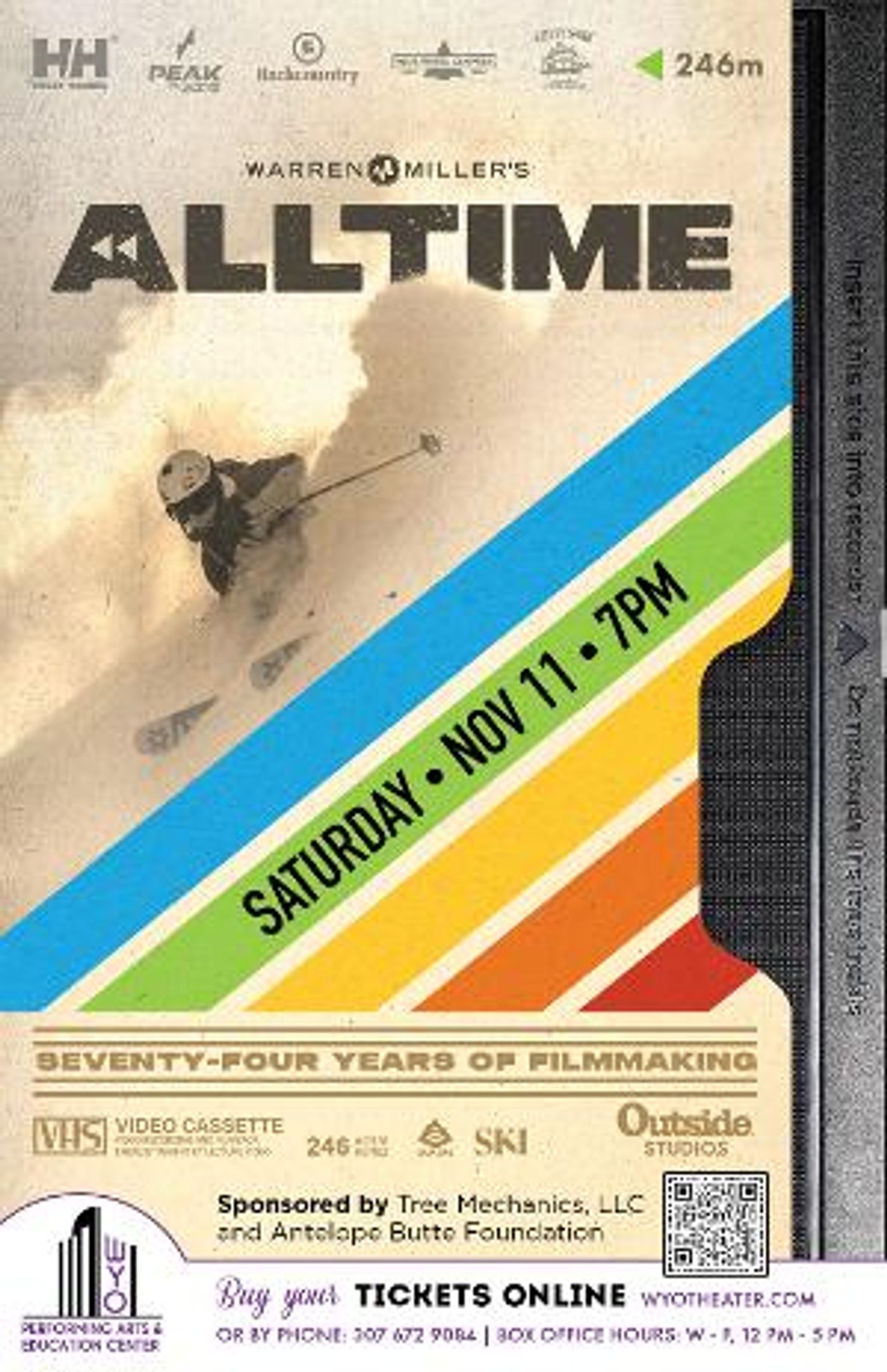 WYO Theater To Host Warren Miller's 74th Film, ALL TIME  Image