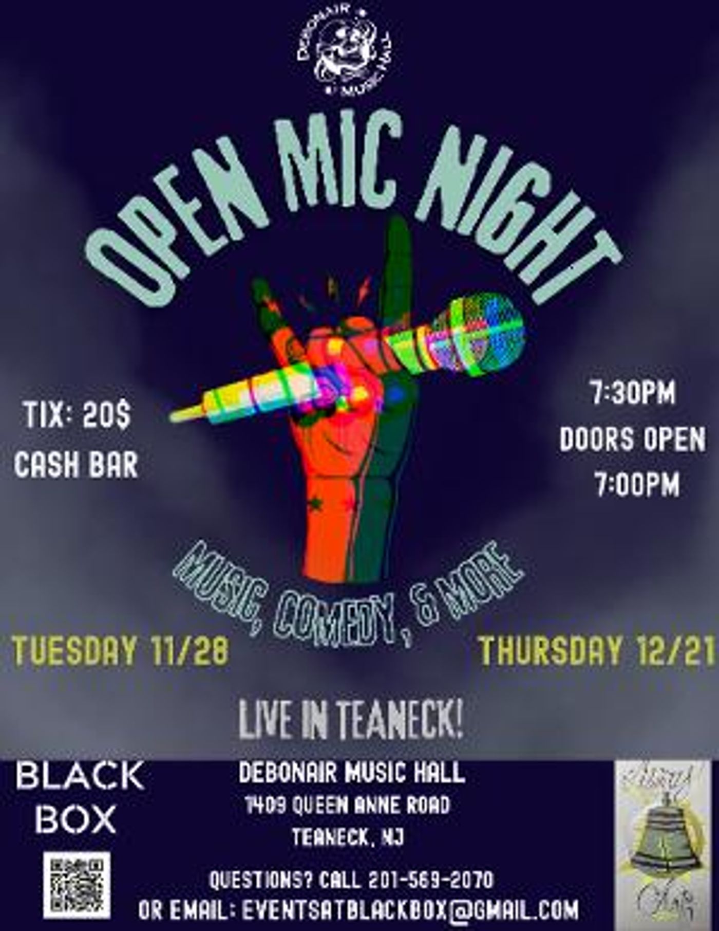 Open Mic Night Comes To Debonair Musical Hall In Teaneck  Image