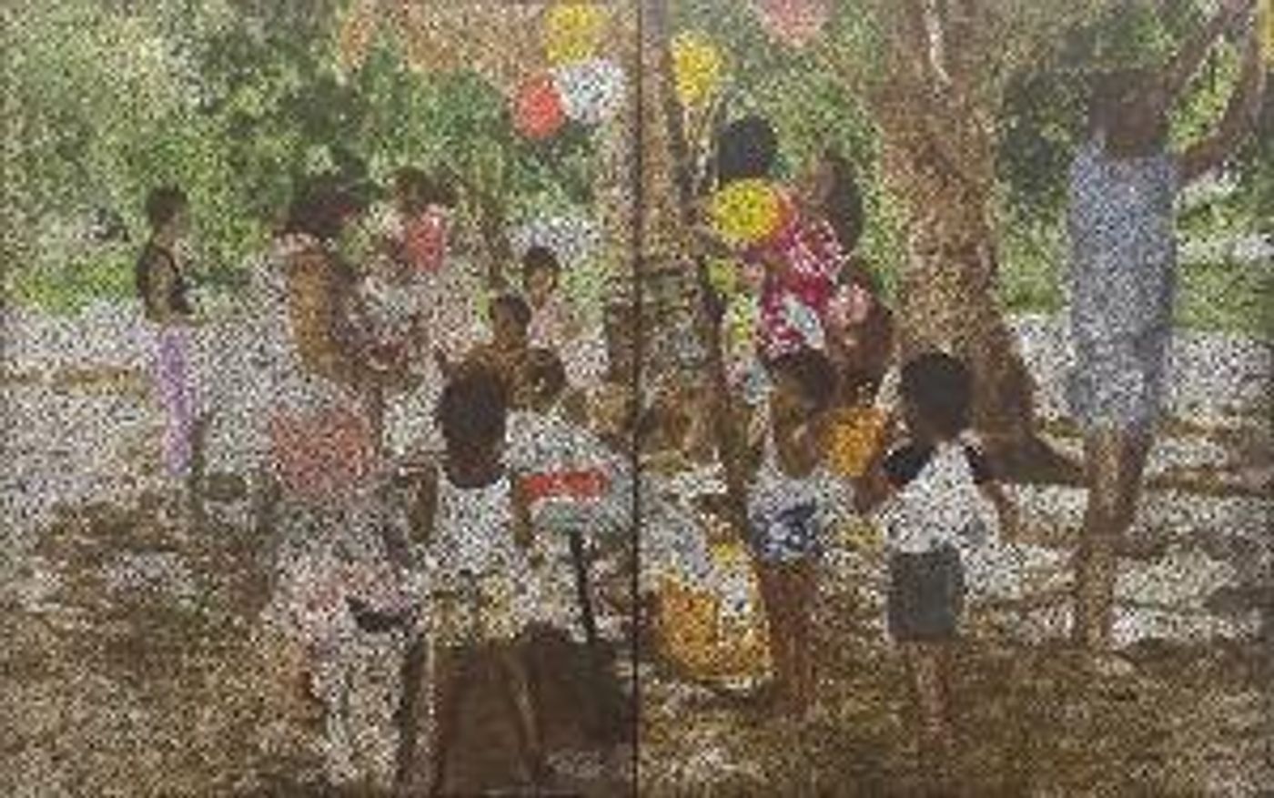 AGSA Acquires Celebrated And Influential British Artist Chris Ofili Painting, The Swing  Image