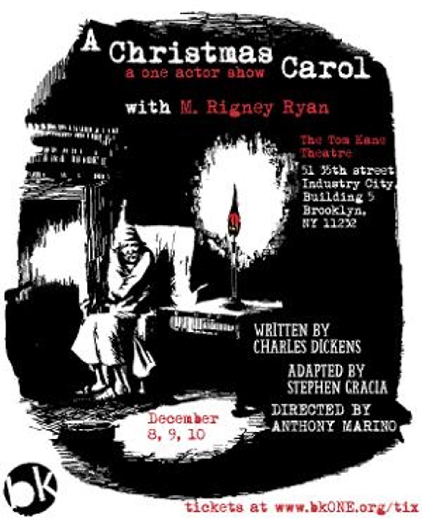 brooklynONE Performs A CHRISTMAS CAROL: A ONE ACTOR SHOW  Image