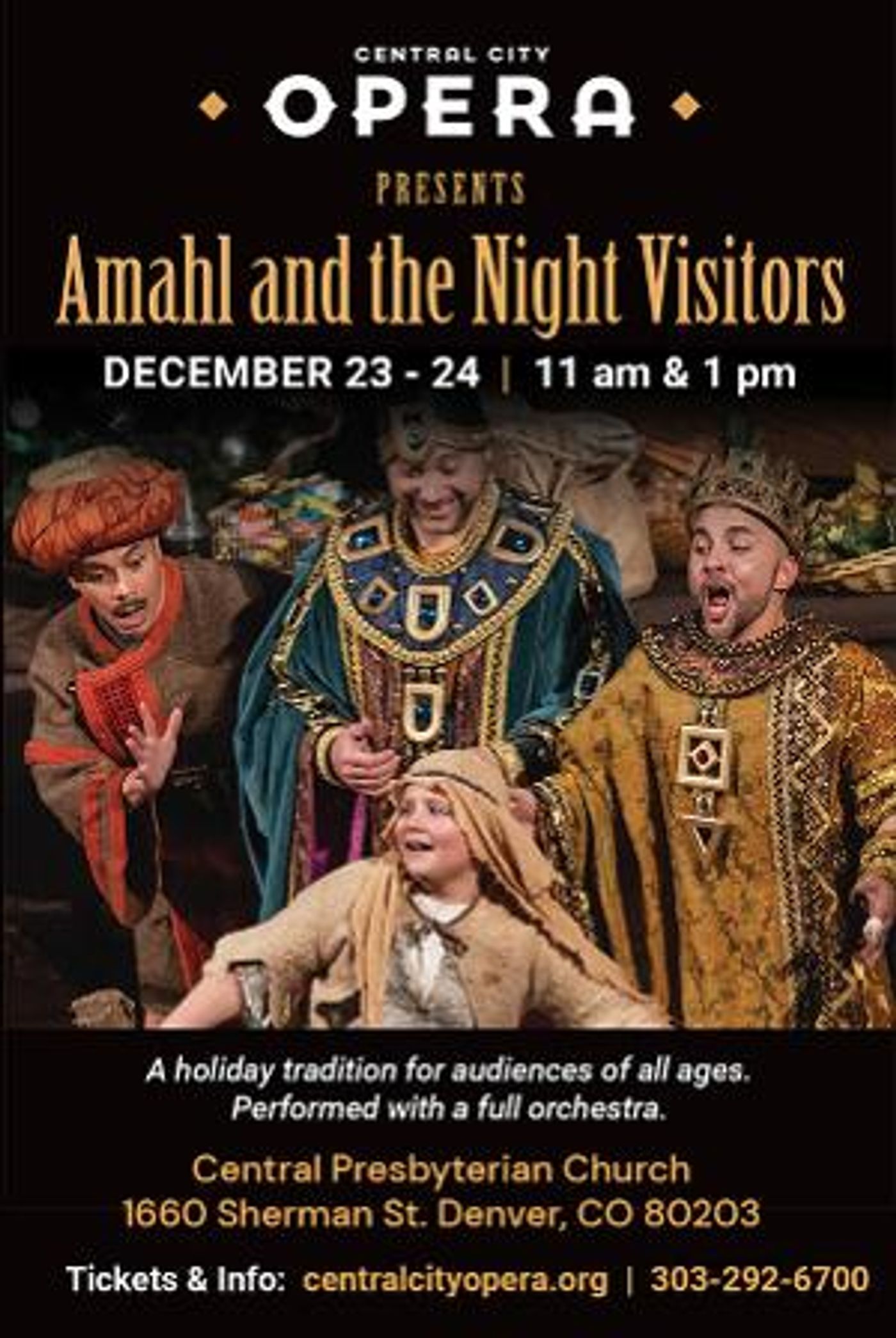 Classic Holiday Opera AMAHL AND THE NIGHT VISITORS To Be Presented At Central Presbyterian Church in Downtown Denver  Image