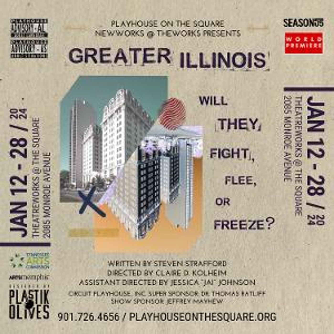 Playhouse on the Square Presents the World Premiere of GREATER ILLINOIS  Image