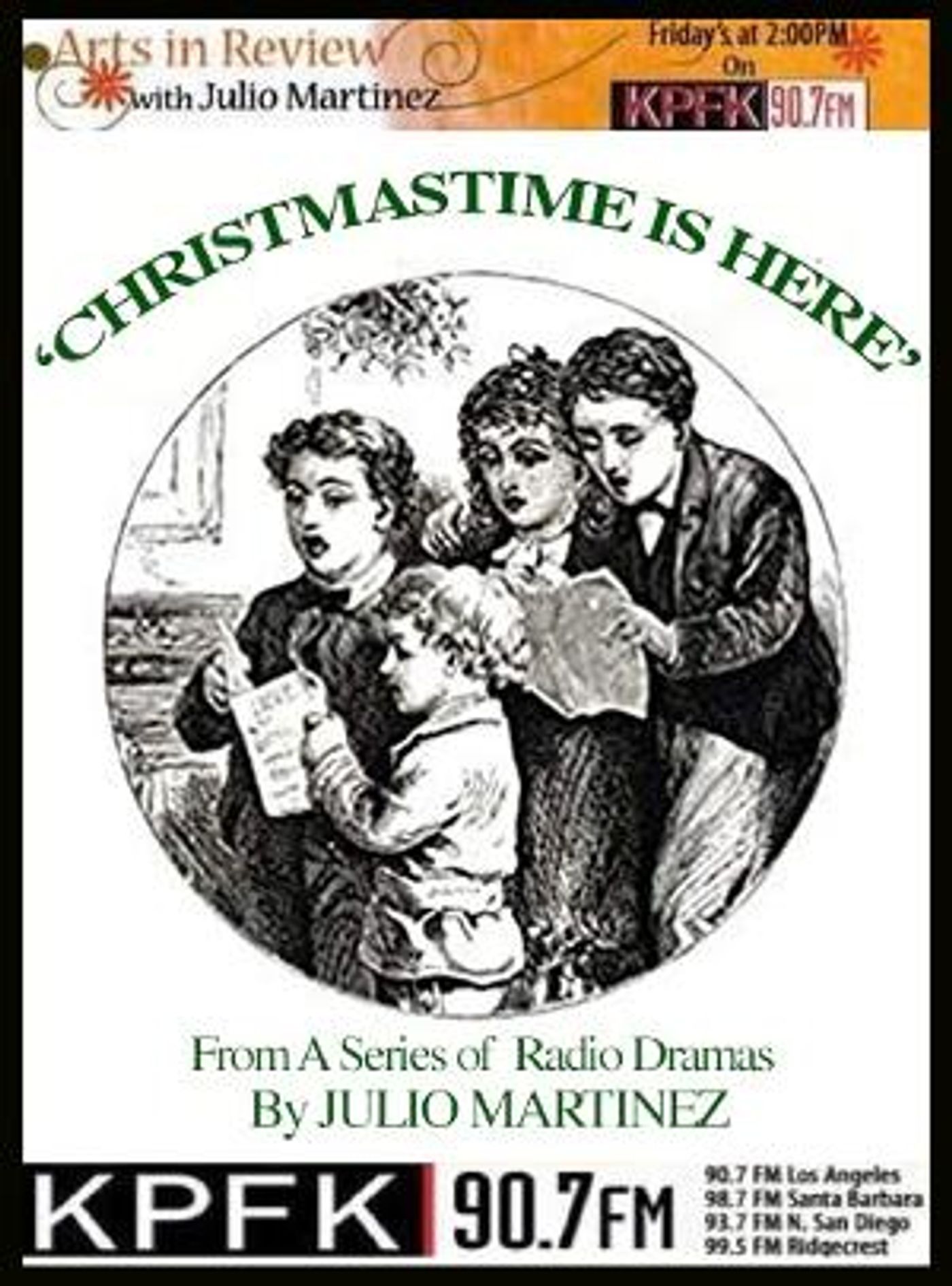 KPFK Arts In Review Announces The Radio Drama Premiere Of CHRISTMASTIME IS HERE  Image