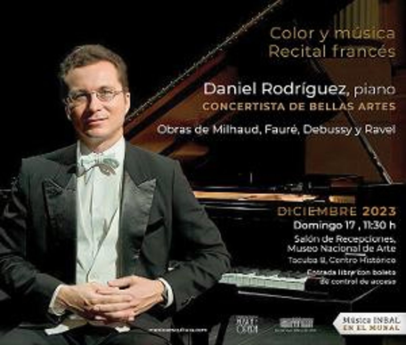 Color Y Música: Recital Francés En El Museo Nacional De Arte  Image