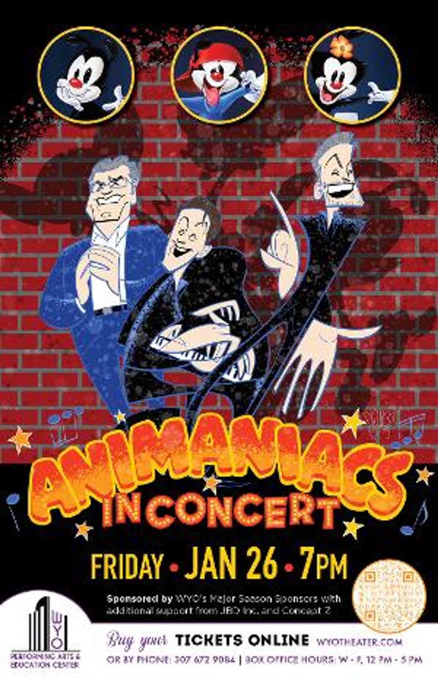 The WYO Performing Arts and Education Center Presents ANIMANIACS: IN CONCERT  Image