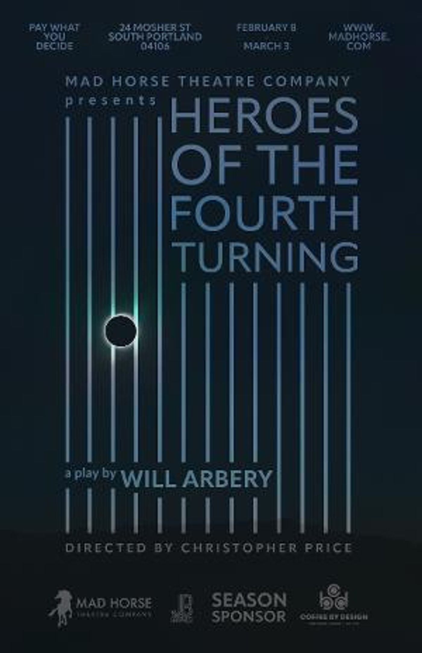   Mad Horse Theatre to Present HEROES OF THE FOURTH TURNING By Will Arbery in February  Image