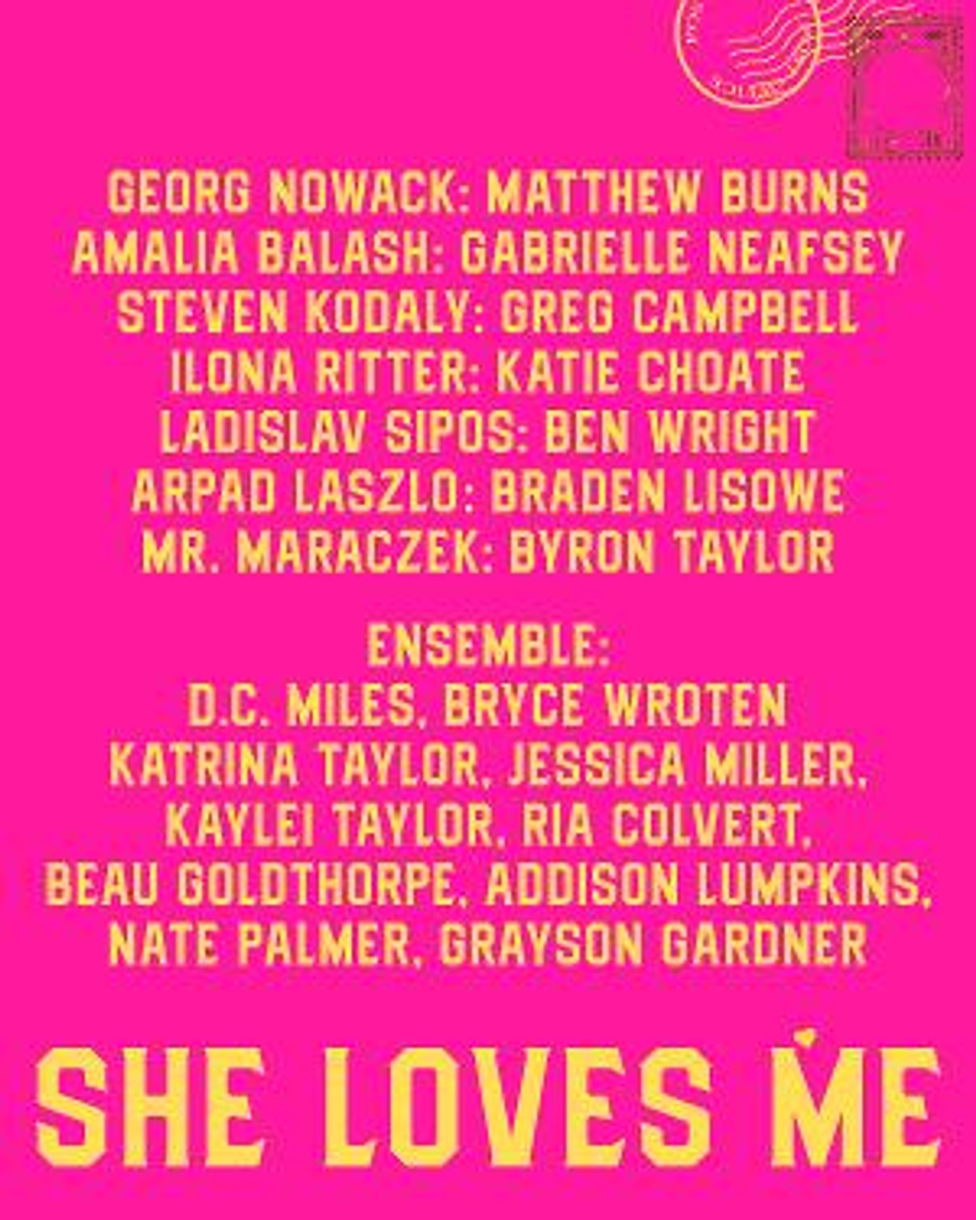 SHE LOVES ME Comes to the Historic Royal Theatre, February 15-25  Image