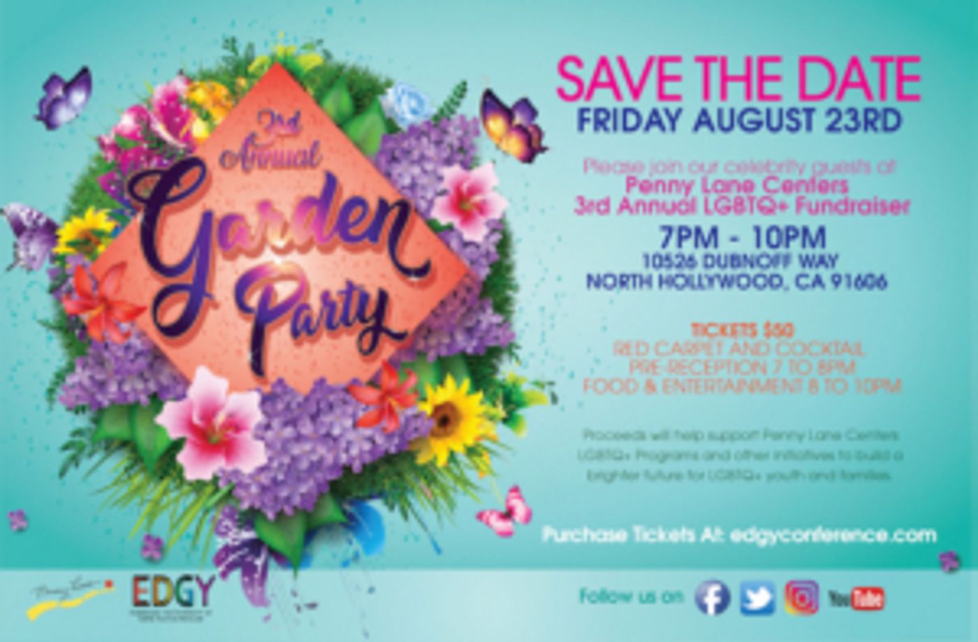 Penny Lane Centers Of Southern California Will Host  3rd Annual Garden Party To Raise Funds For LGBTQ+ Programs  Image