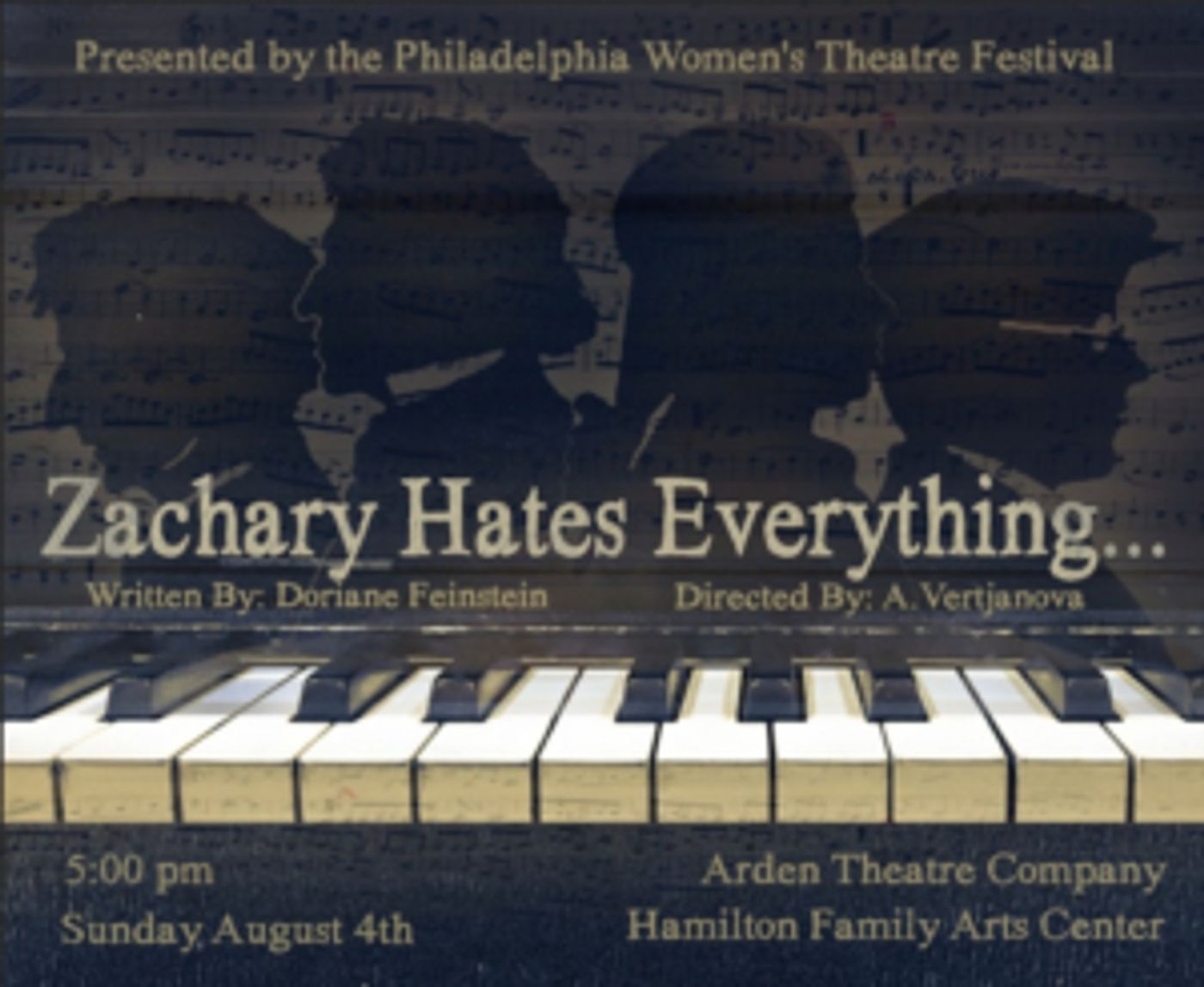 Reading of ZACHARY HATES EVERYTHING Comes to Arden Theatre Company's Hamilton Family Arts Center  Image