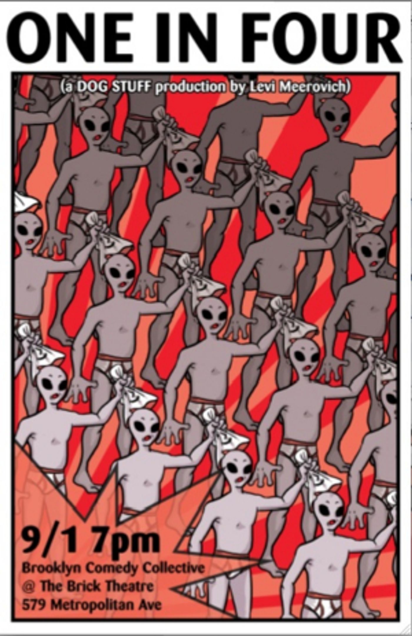 Brooklyn Comedy Collective Presents DOG STUFF's ONE IN FOUR  Image