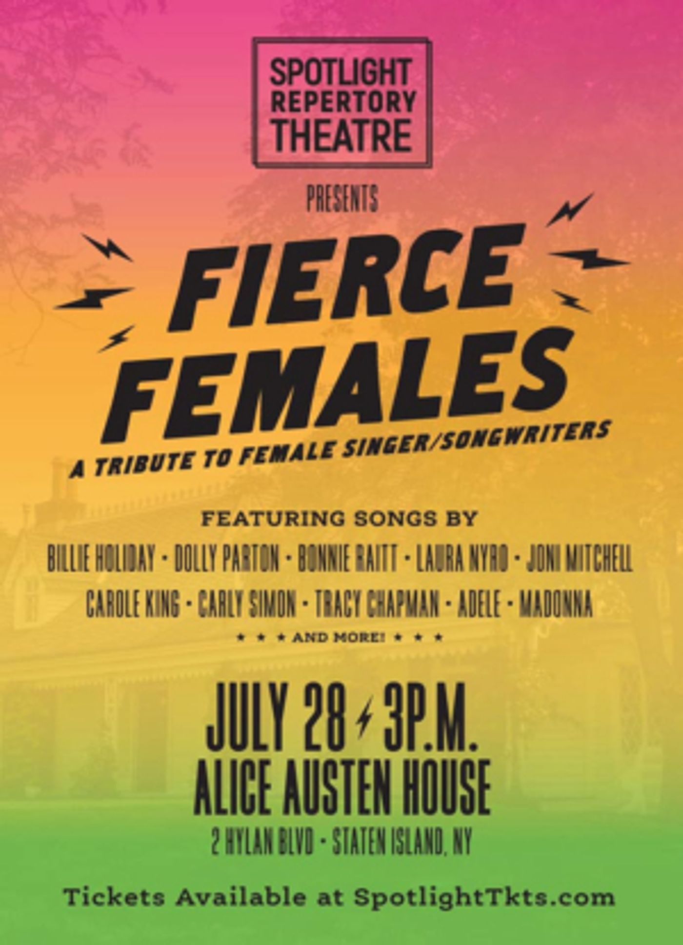 Spotlight Theatre Presents FIERCE FEMALES At Alice Austen House  Image