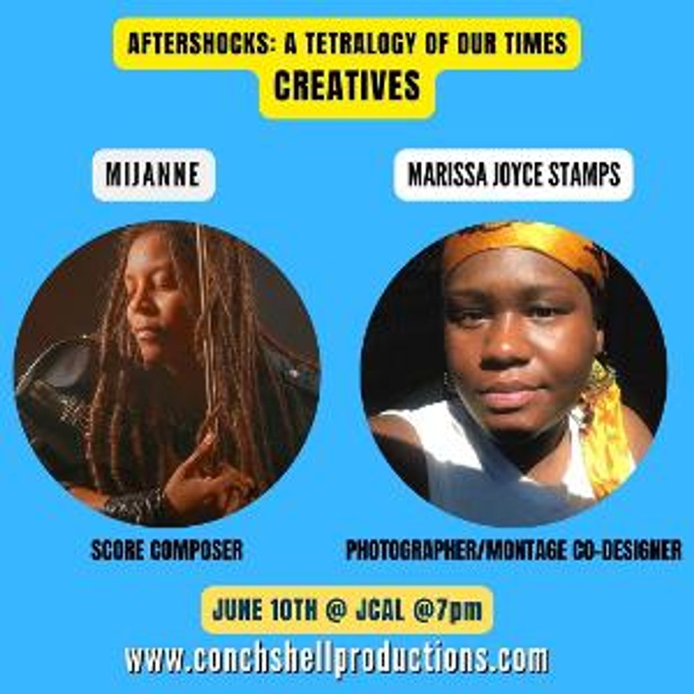 Conch Shell Productions to Celebrate Caribbean Heritage Month  With AFTERSHOCKS: A TETRALOGY OF OUR TIMES  Image