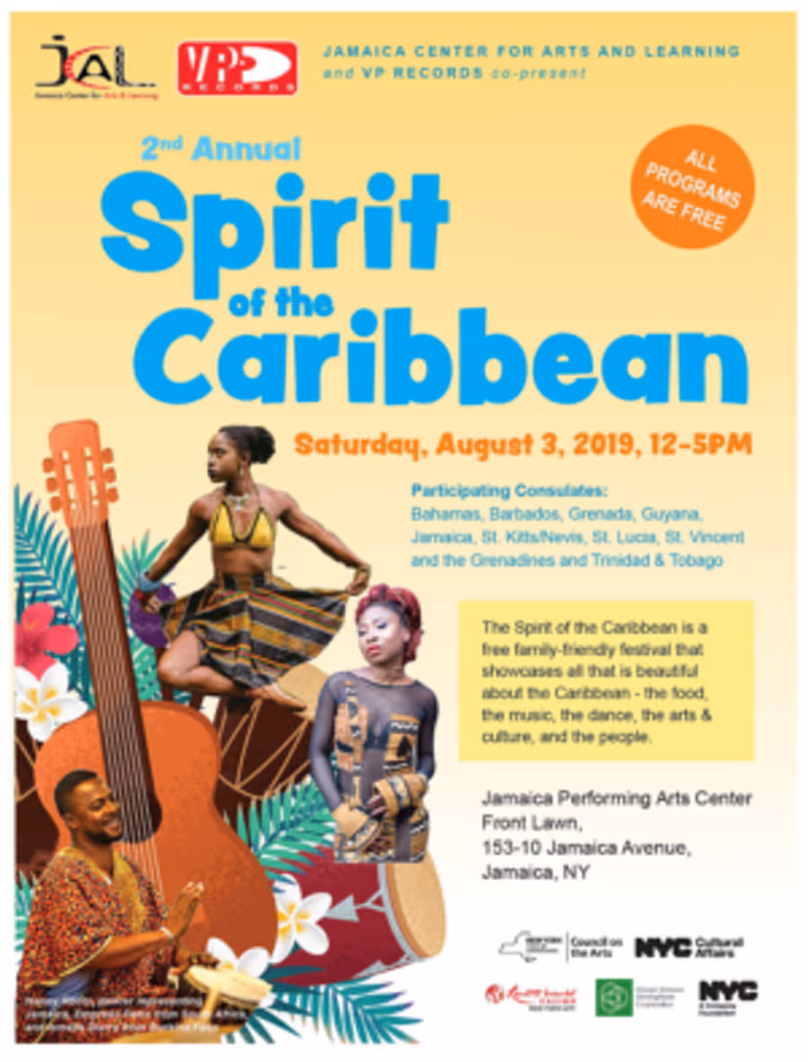 2nd Annual Spirit Of The Caribbean Celebration Comes to the Jamaica Performing Arts Center Image
