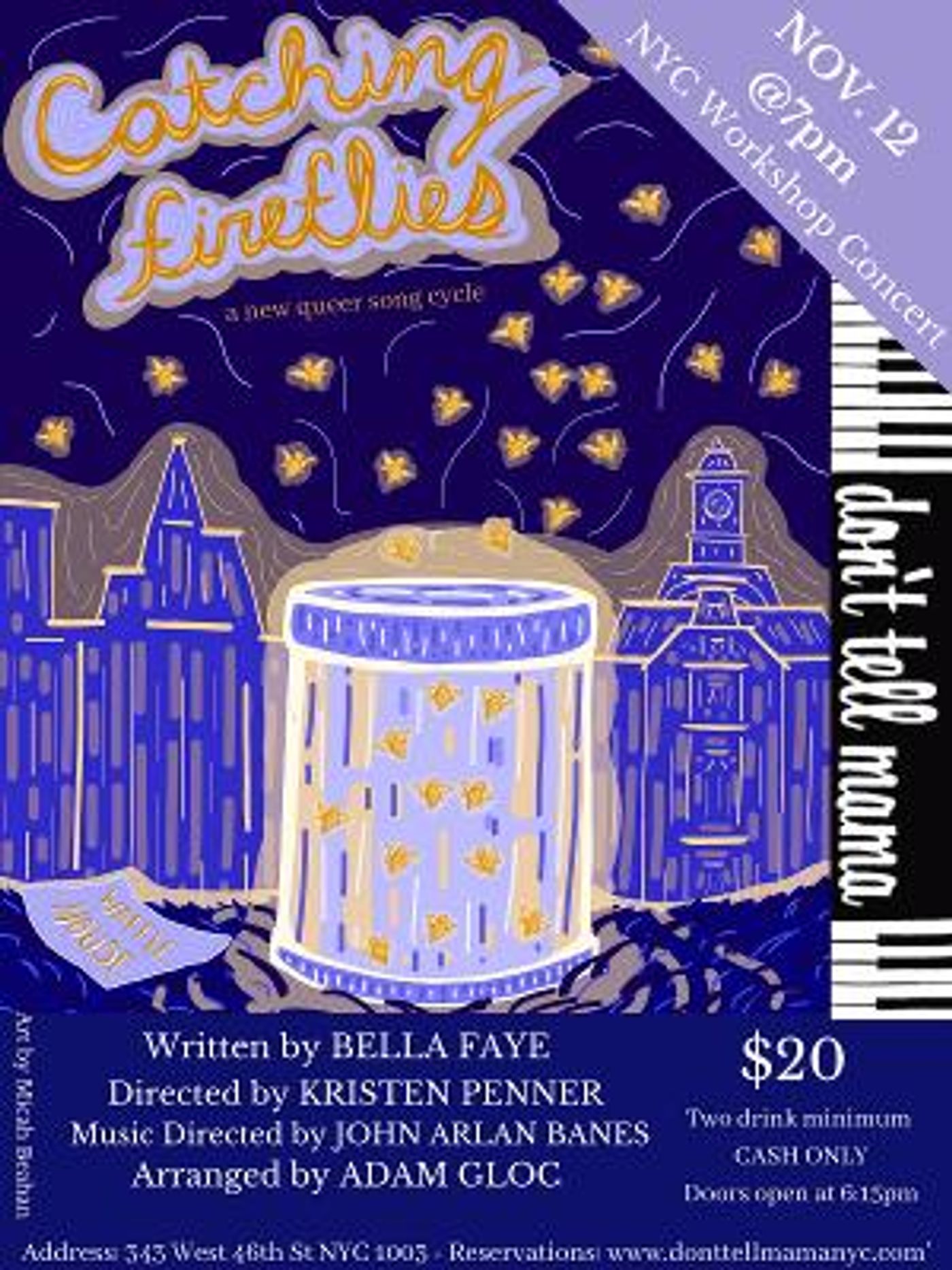 New Queer Musical CATCHING FIREFLIES Holds First Workshop Concert Premiere This November  Image