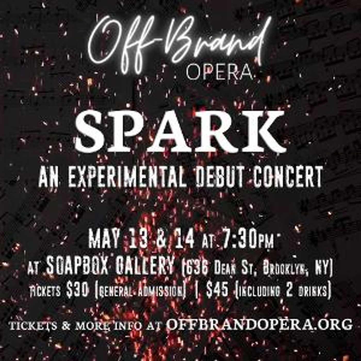 Off-Brand Opera Presents SPARK: An Experimental Debut Concert  Image