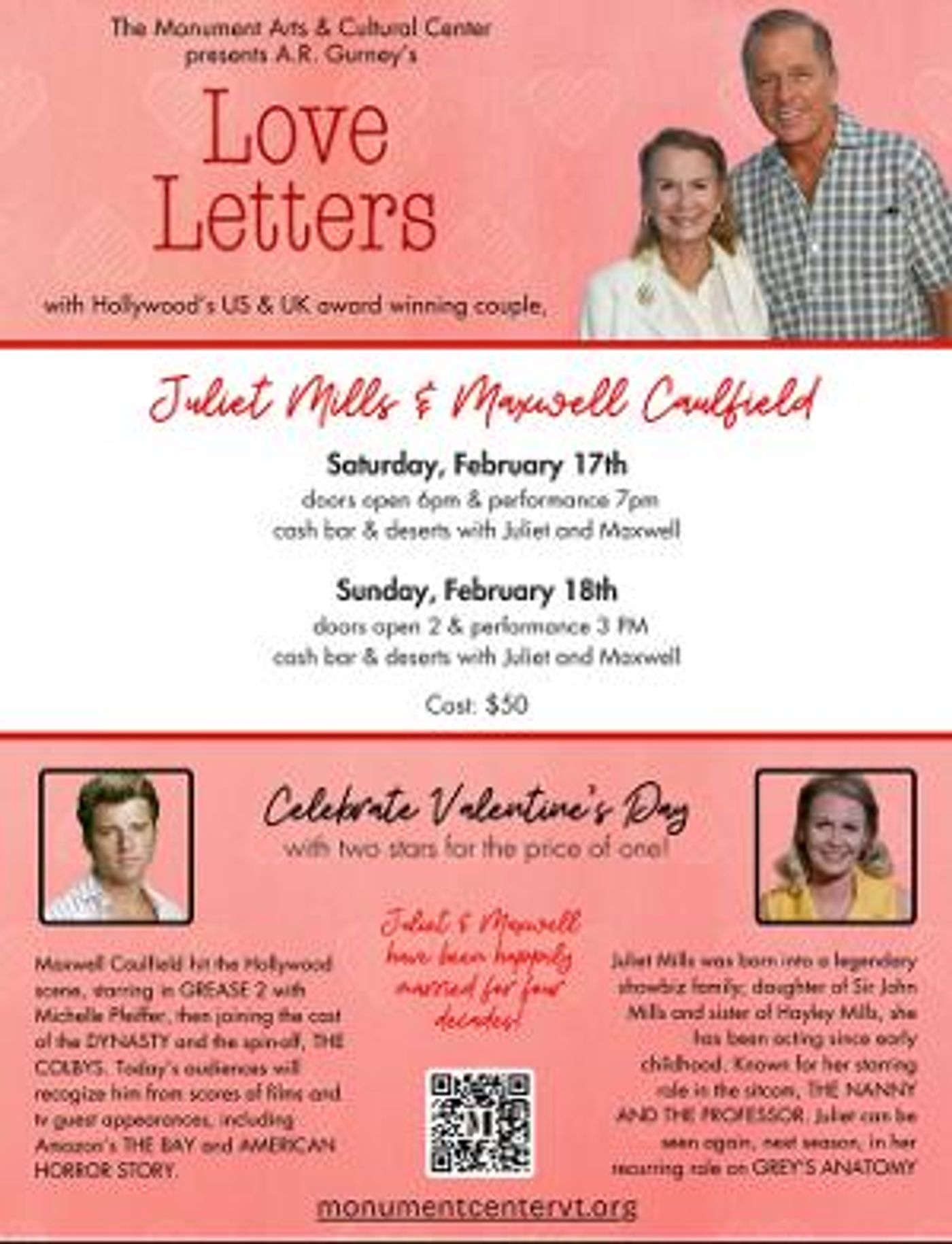 LOVE LETTERS Comes to The Monument Arts & Cultural Center  Image