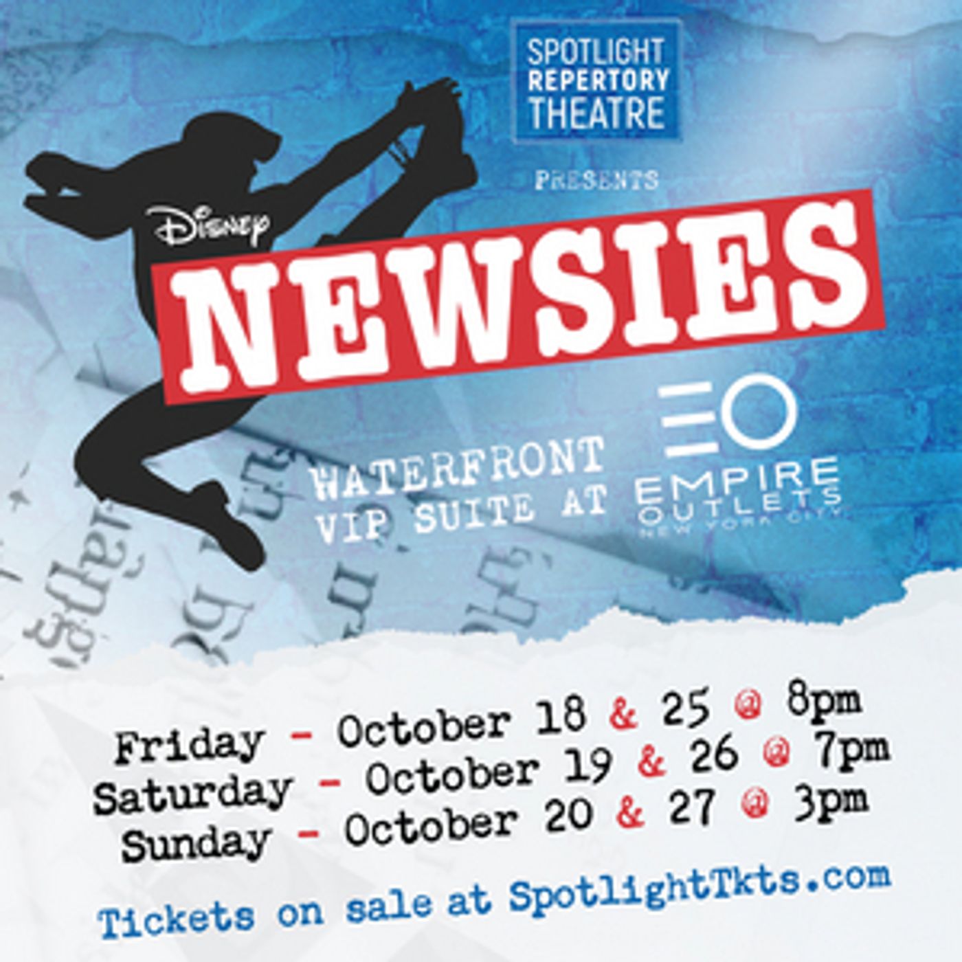 Staten Island's Empire Outlets Hosts Spotlight Repertory Theatre Production Of Disney's NEWSIES  Image