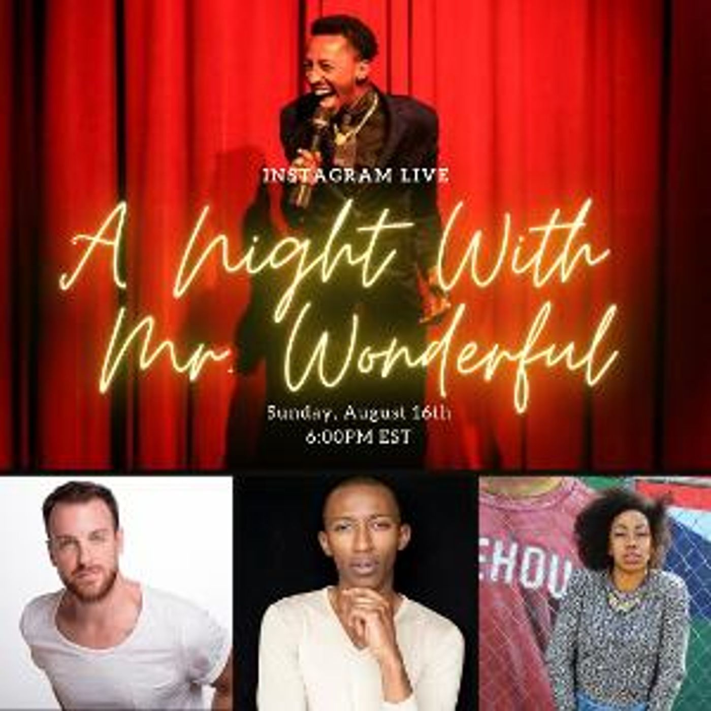 A NIGHT WITH MR. WONDERFUL Goes Virtual Next Week  Image
