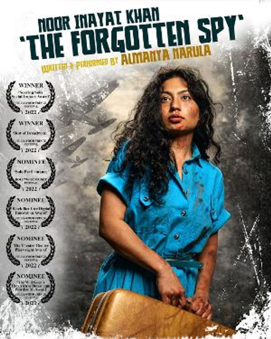 NOOR INAYAT KHAN: THE FORGOTTEN SPY Returns at The Broadwater Black Box Theatre This Weekend Image