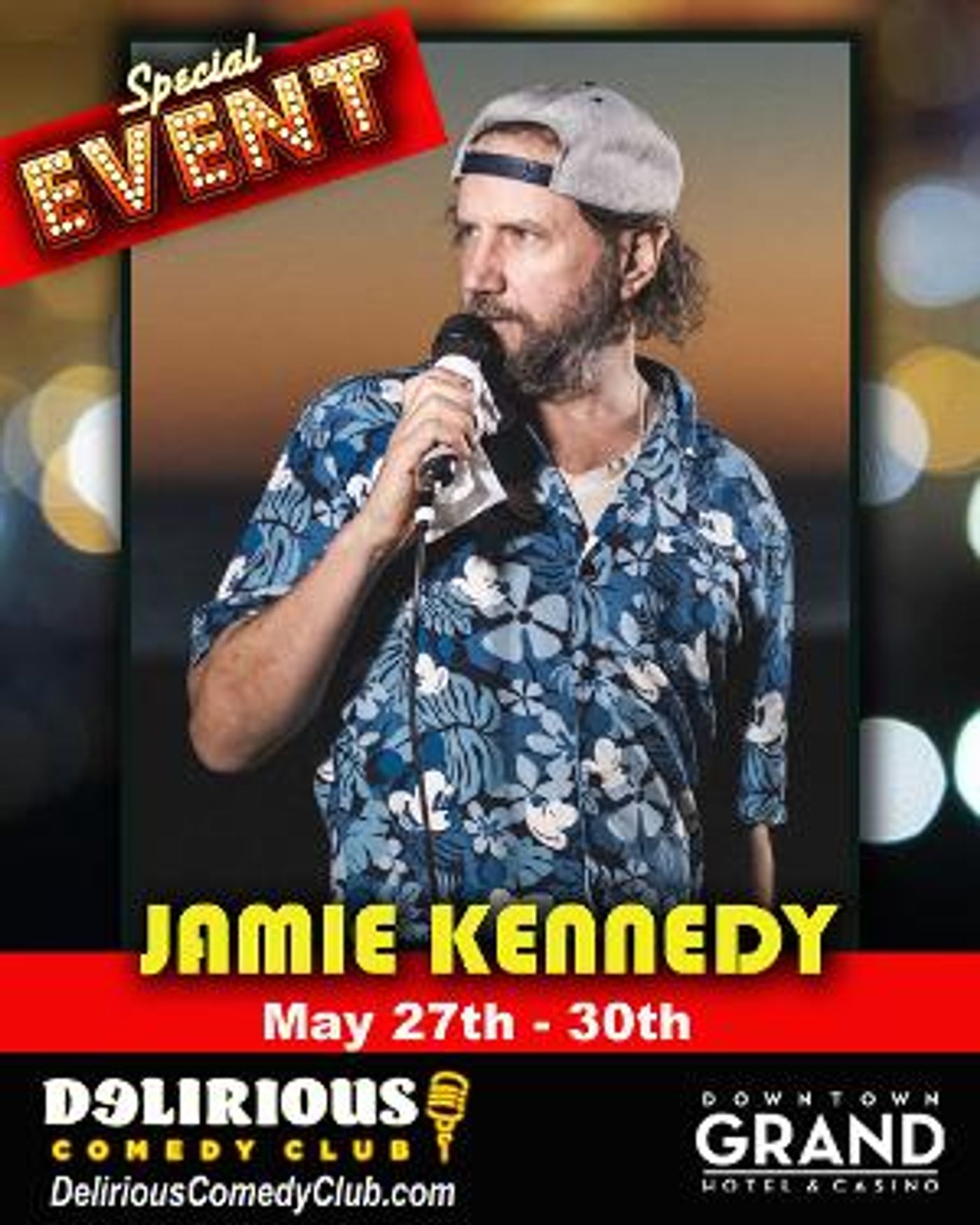 Delirious Comedy Club Celebrates Celebrity Comedy Series With Comedian Jamie Kennedy  Image