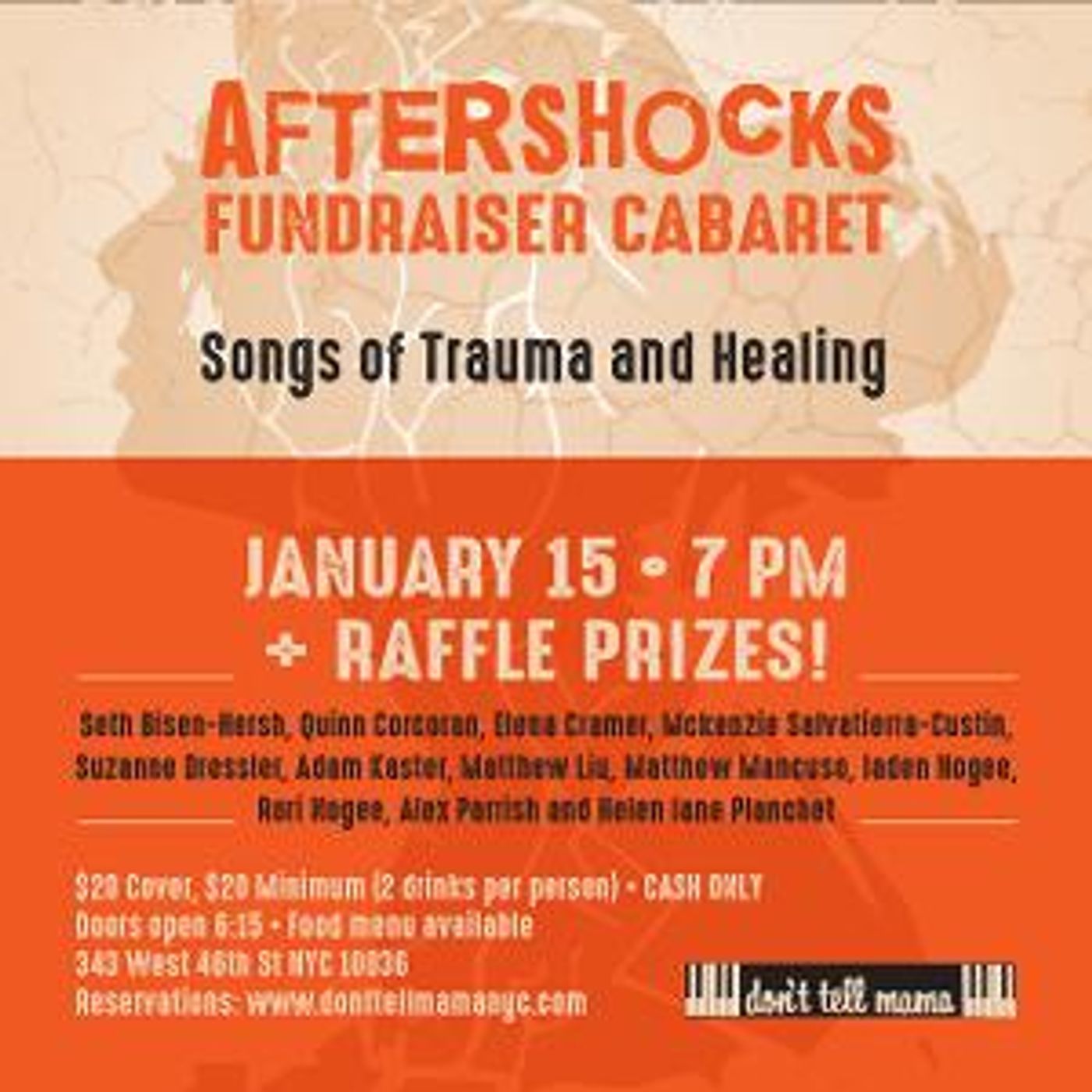 SONGS OF TRAUMA AND HEALING Fundraiser to be Presented at Don't Tell Mama in January  Image