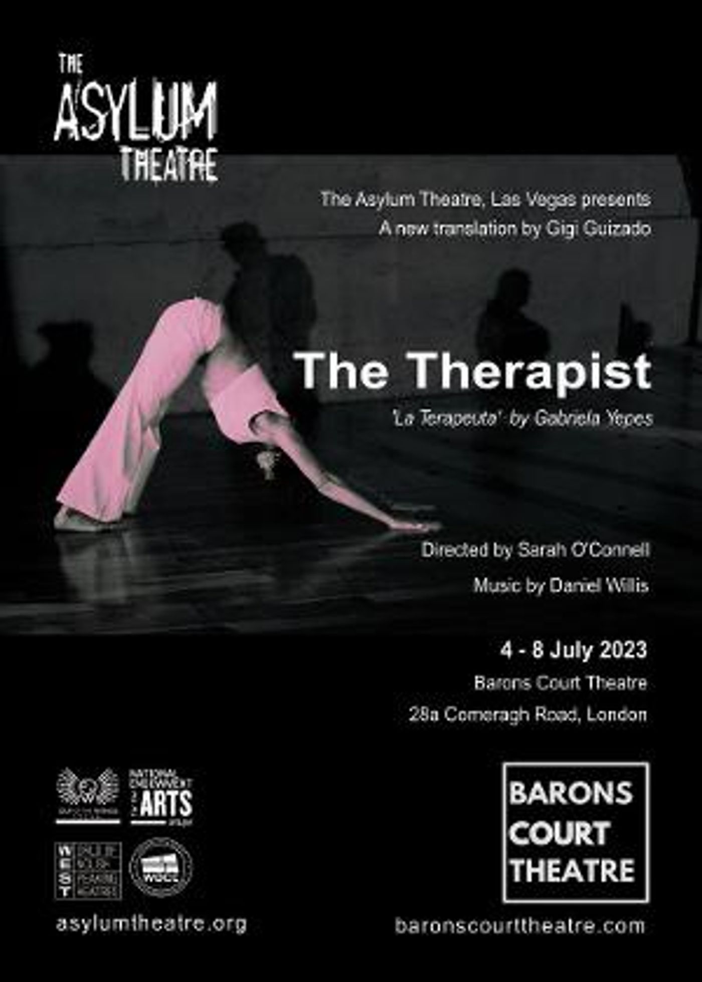 THE THERAPIST Announced At Barons Court Theatre  Image