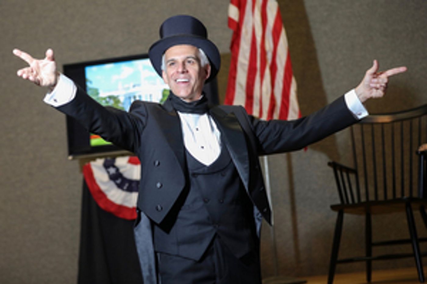 WHO IS JAMES K. POLK? Starring Neal Mayer at the Elmwood Playhouse  Image