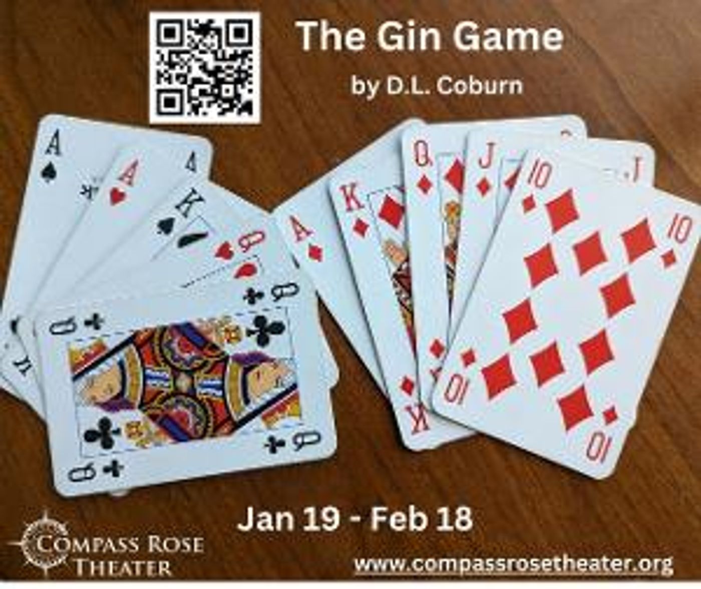 Compass Rose Receives Helen Hayes Awards Recommendation; GIN GAME Opens in January  Image