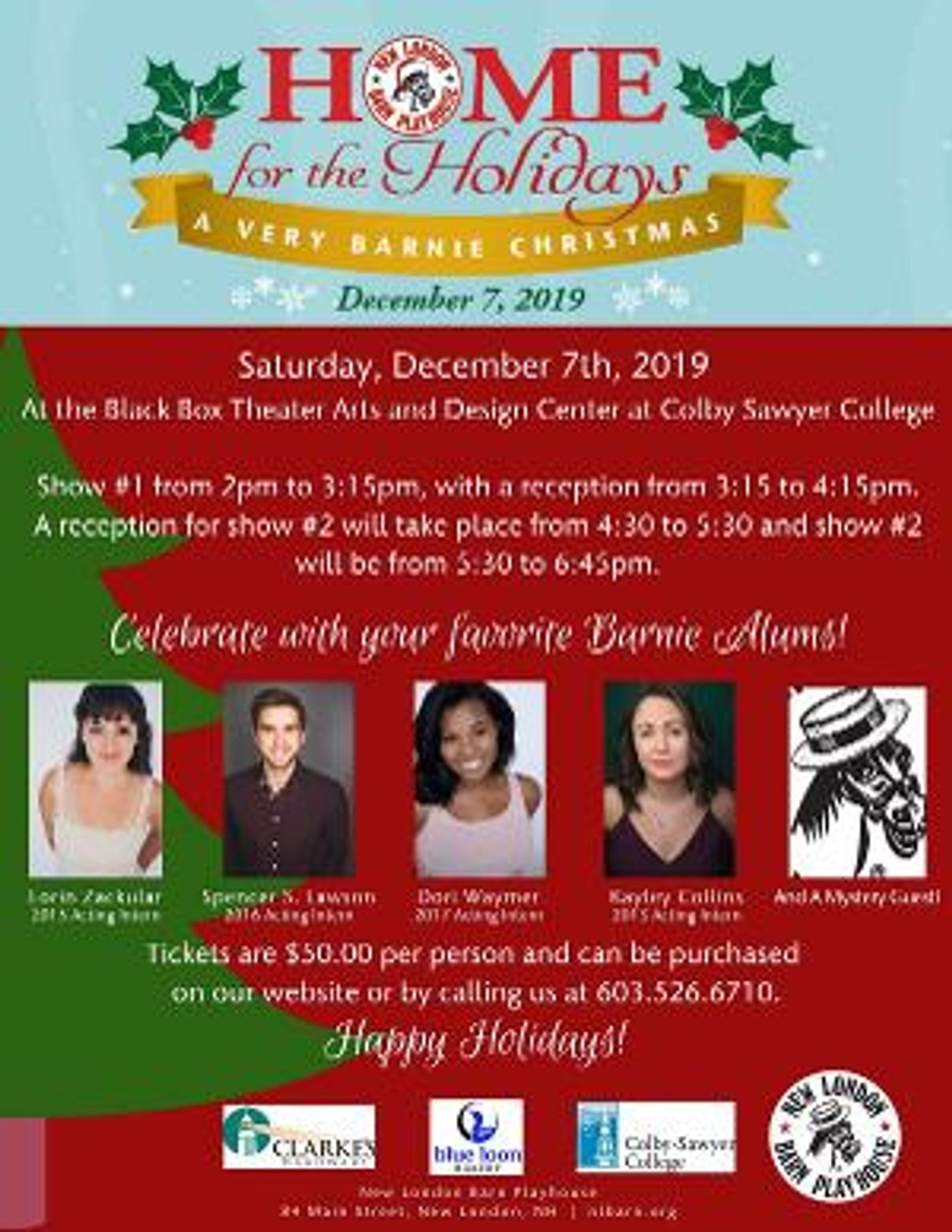 New London Barn Playhouse Announces Second Annual HOME FOR THE HOLIDAYS: A VERY BARNIE CHRISTMAS  Image