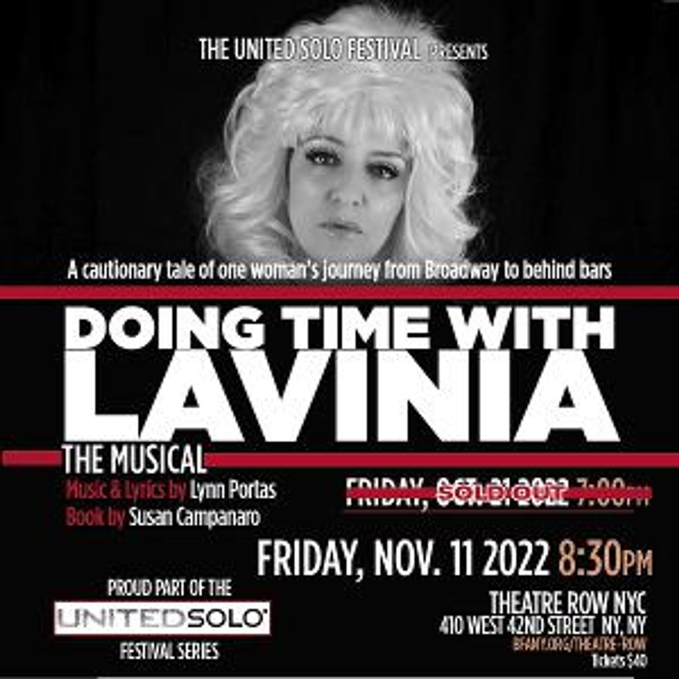 Susan Campanaro's DOING TIME WITH LAVINIA Earns Additional Encore At 2022 United Solo Festival  Image