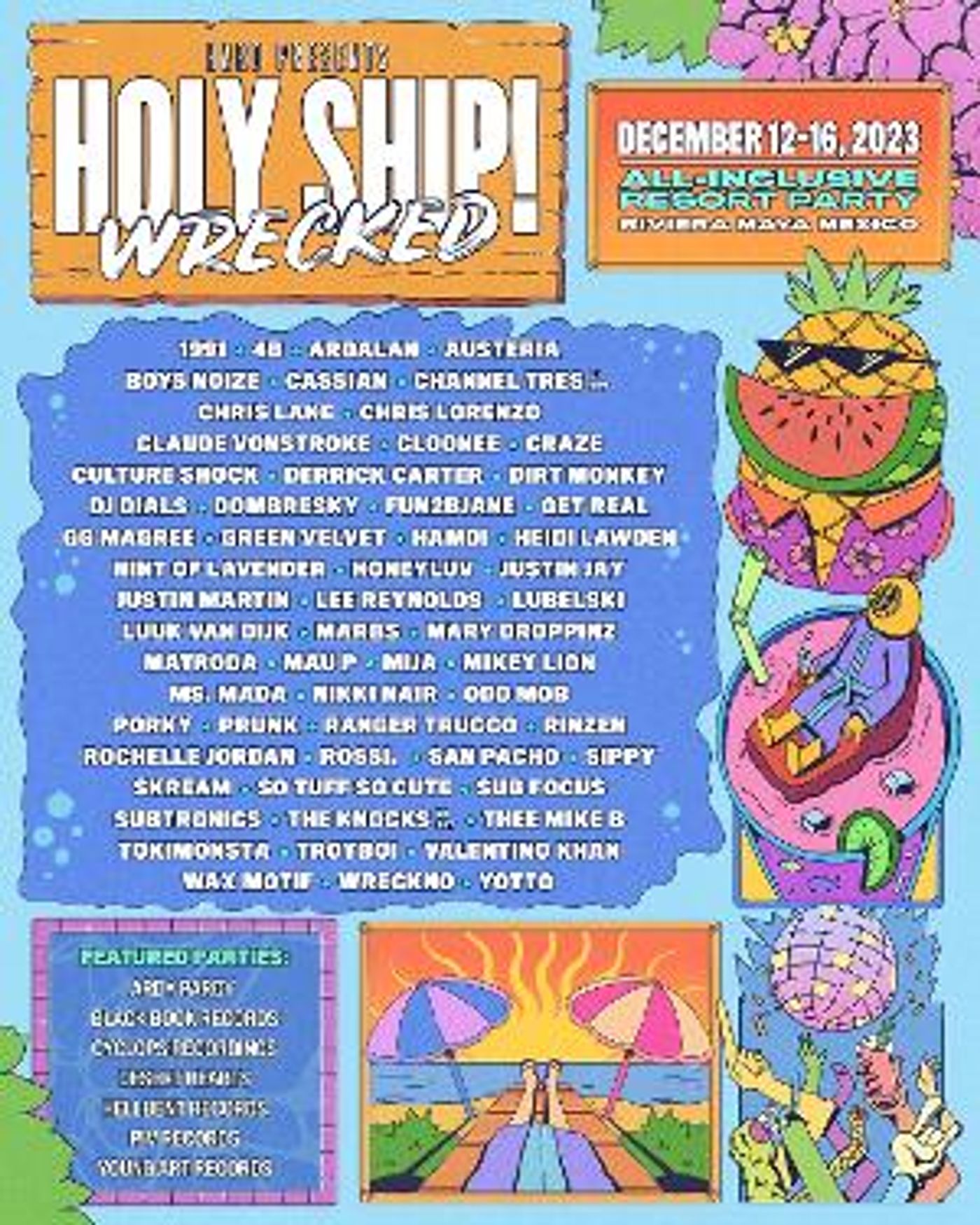 HOLY SHIP! WRECKED Announces Lineup For 2023 Edition  Image