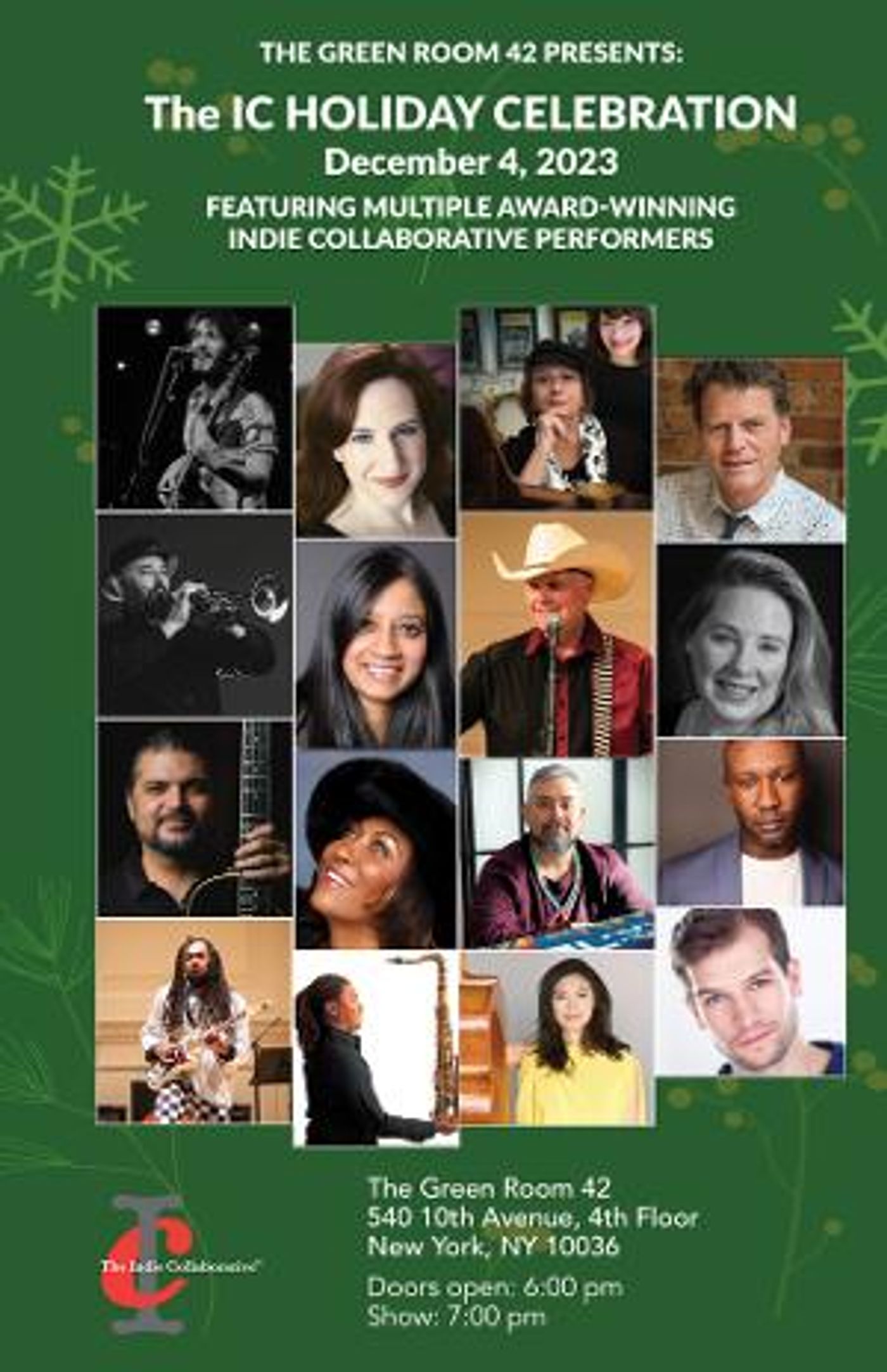 The Indie Collaborative Will Bring an All Holiday Show to the Green Room 42  Image