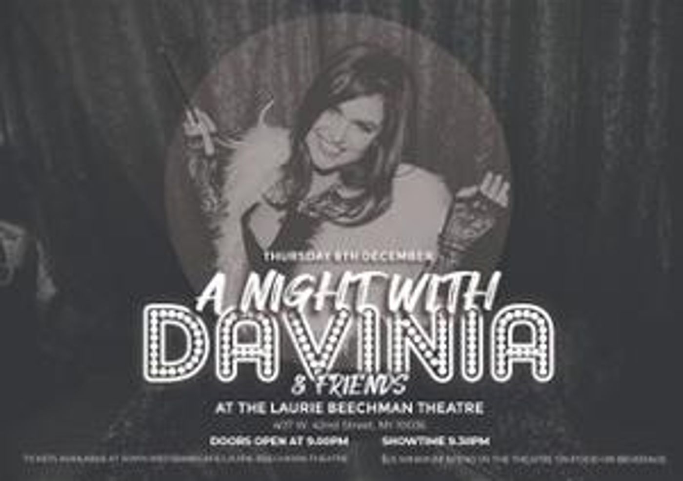 'A Night With Davinia and Friends' Comes to the Laurie Beechman Theatre This Week  Image