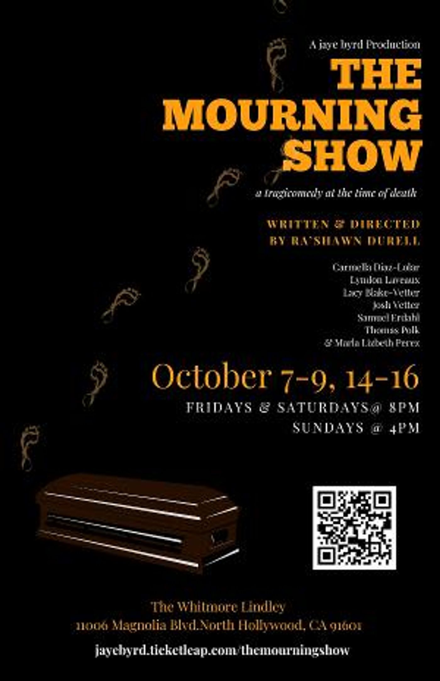 Frightening & Funny New Stage Play THE MOURNING SHOW Debuts This October!  Image
