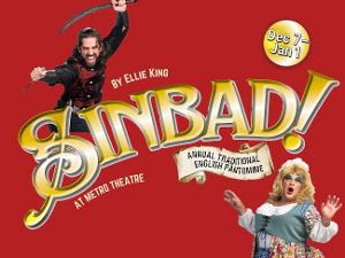 SINBAD! Panto By Ellie King to be Presented at Vancouver's Metro Theatre  Image