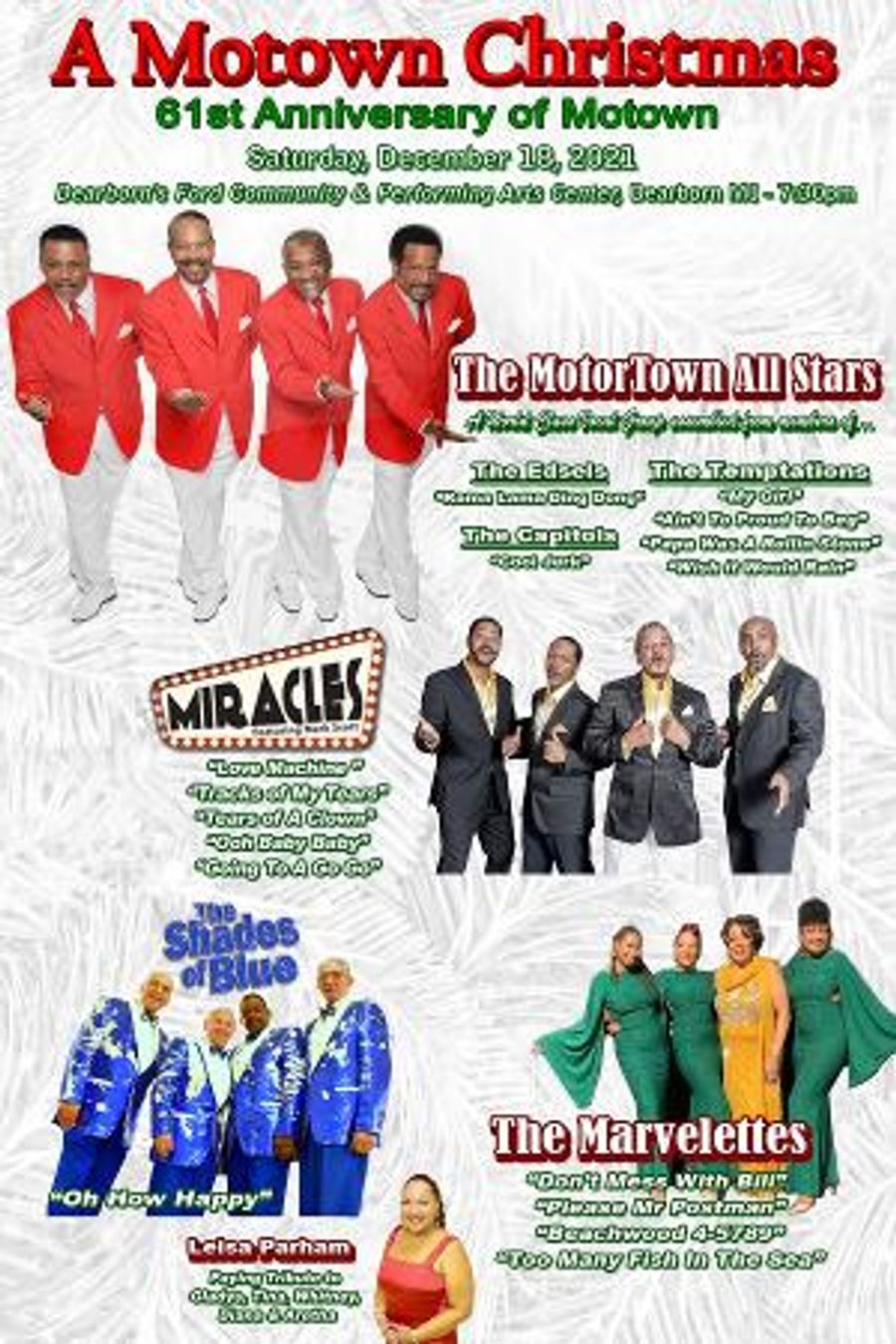 A MOTOWN CHRISTMAS Concert to Celebrate 61 Years of Motown with a Merry Twist Image