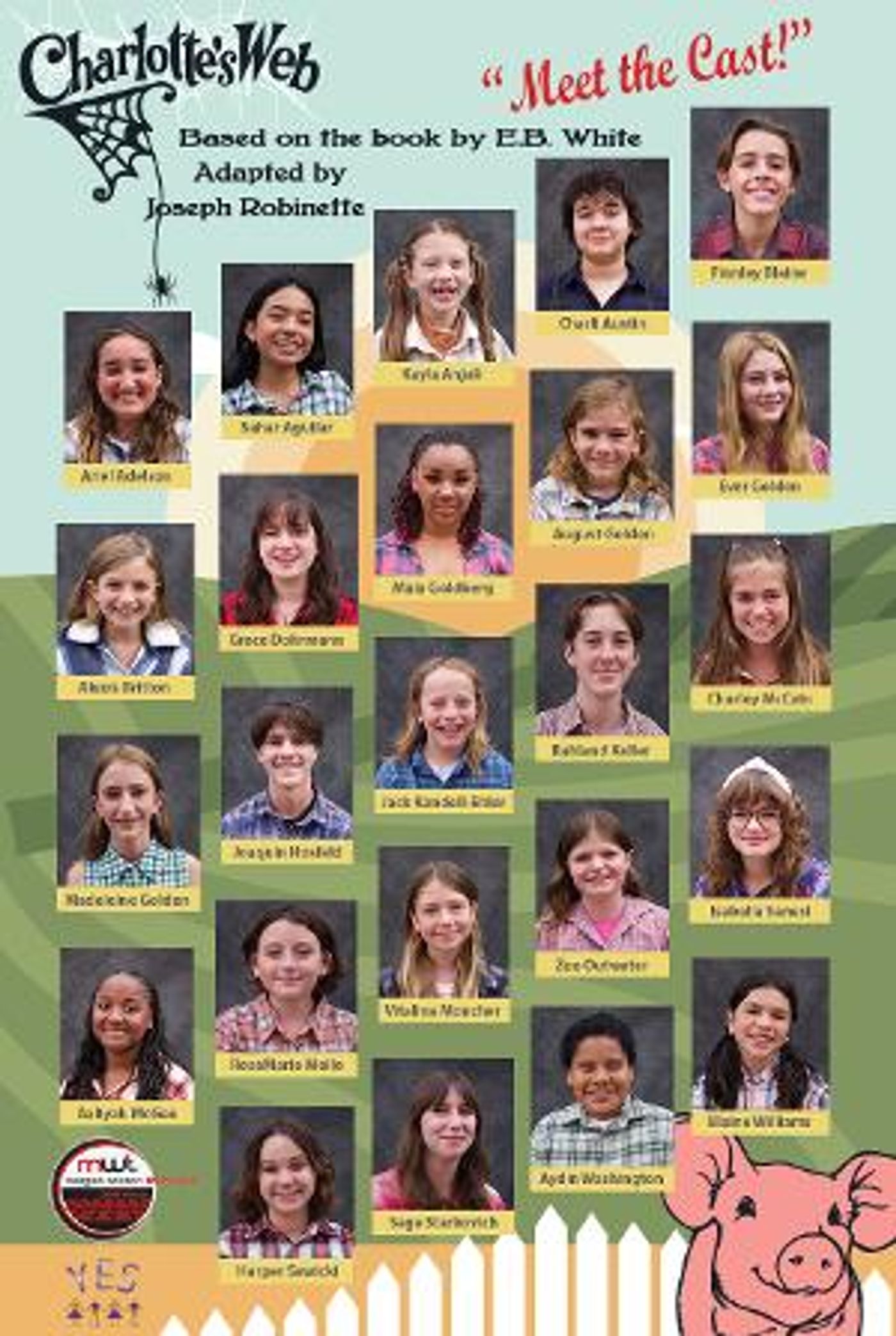 Morgan-Wixson Theatre' Y.E.S. Youth Theatre to Present CHARLOTTE'S WEB This Month  Image