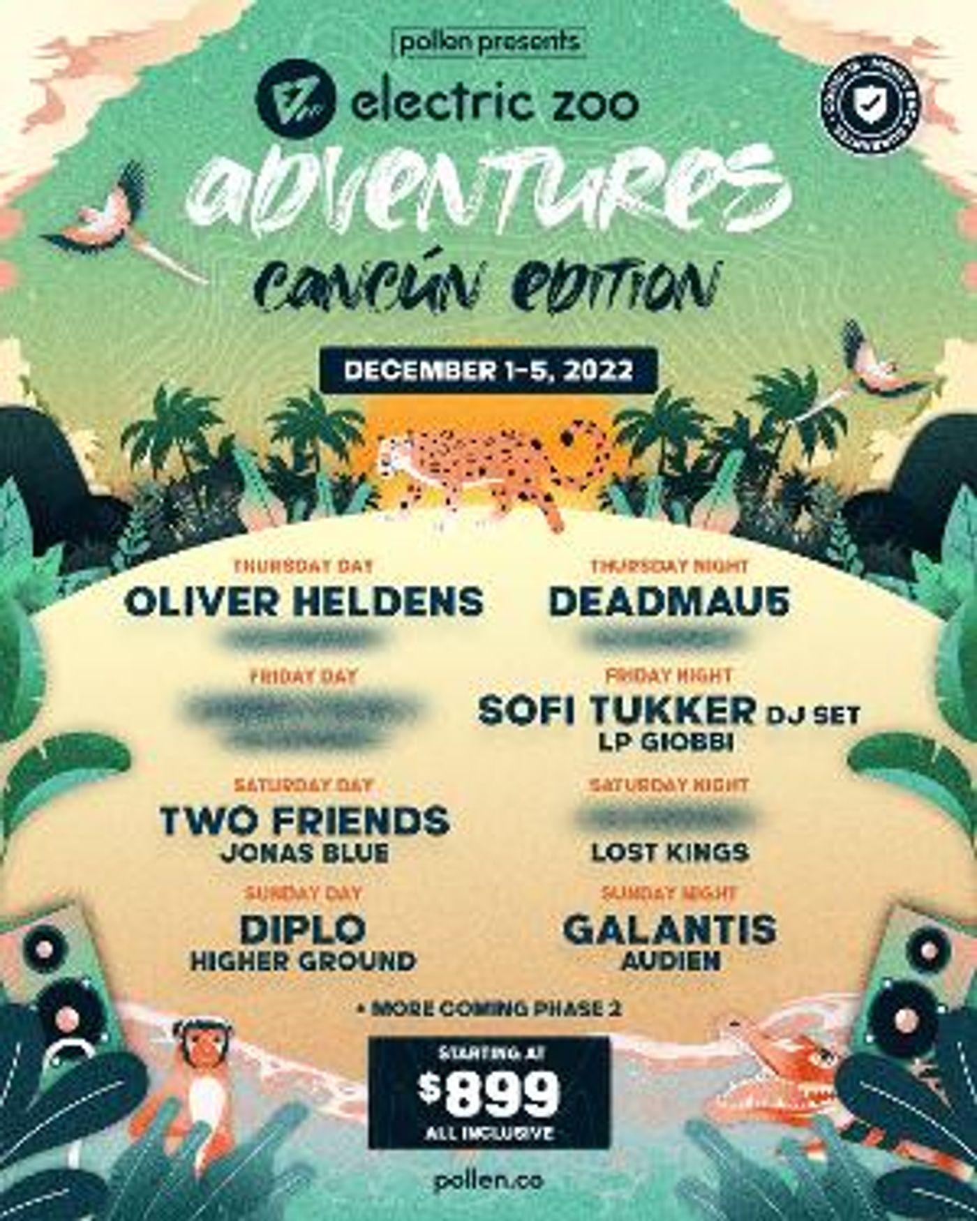 Electric Zoo Announces The Return Of ELECTRIC ZOO ADVENTURES: Cancún Edition  Image