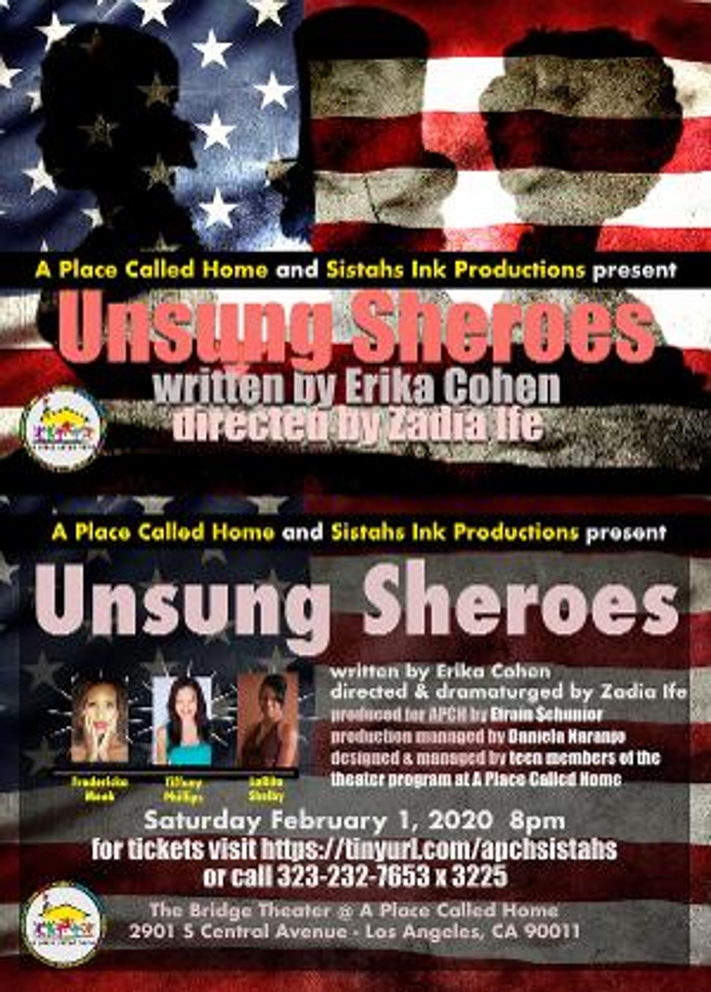 UNSUNG SHEROES Comes to The Bridge Theater at A Place Called Home  Image