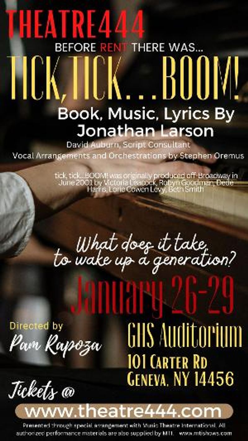 Theatre444 To Present Jonathan Larson's TICK, TICK...BOOM! Image