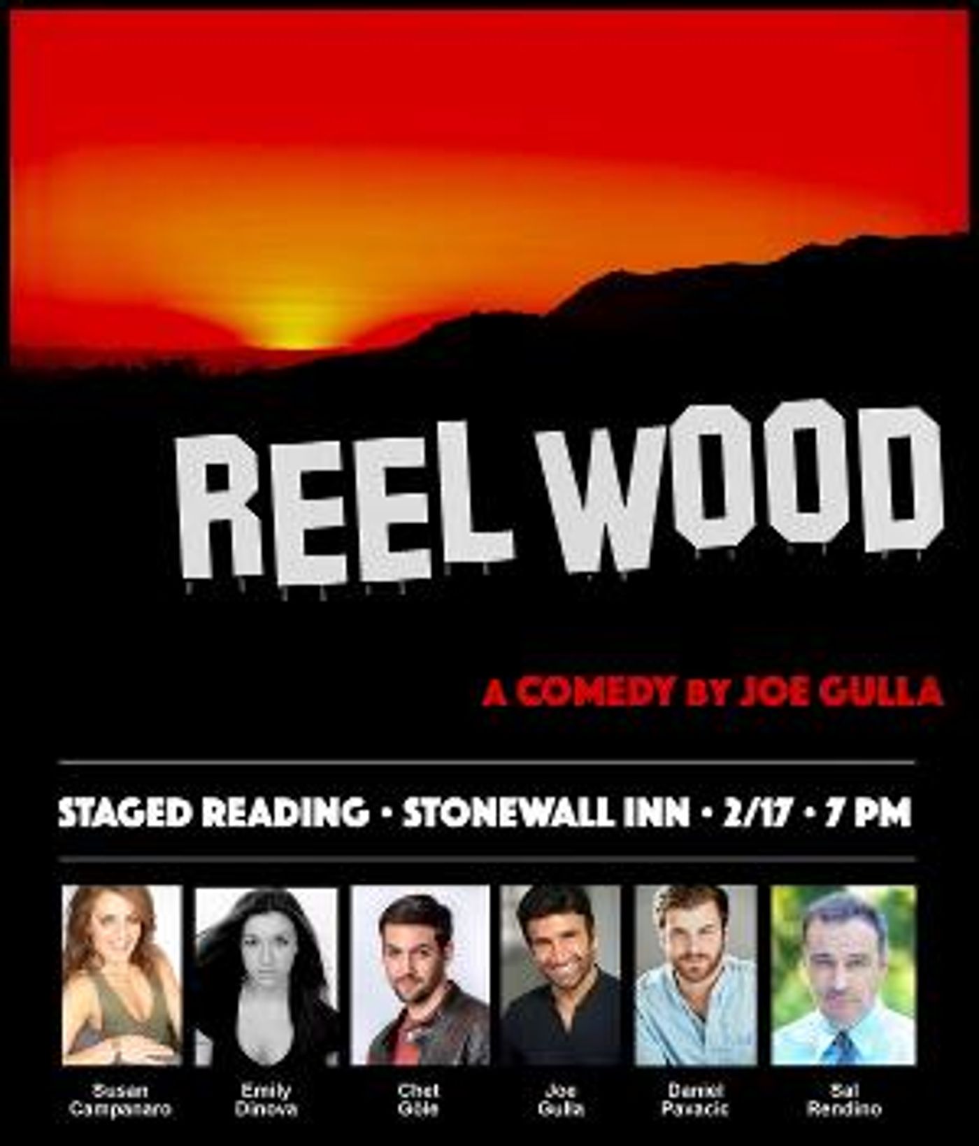 Joe Gulla's REEL WOOD Reading to Take Place At Stonewall Inn This Thursday  Image