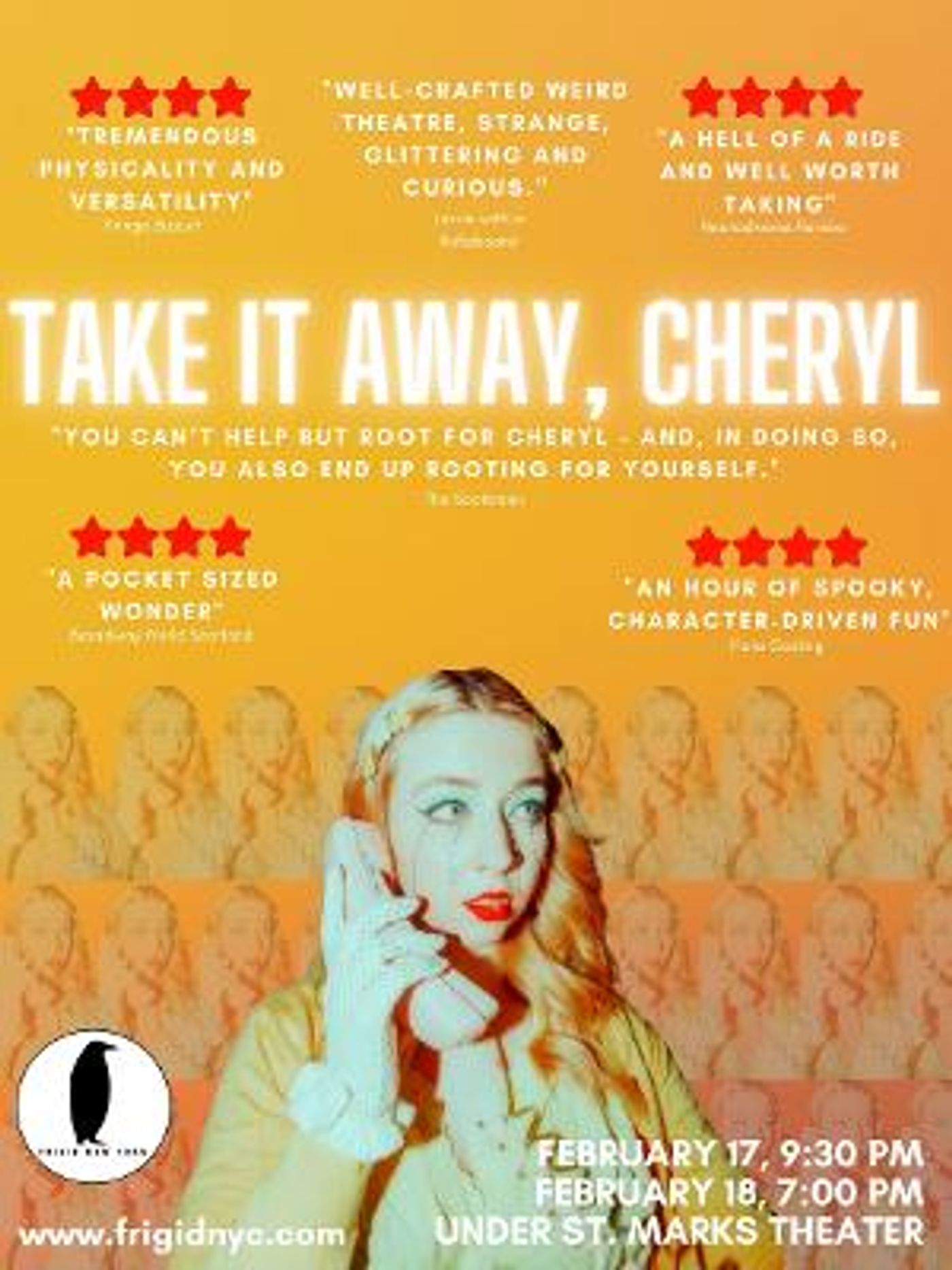 Kait Warner's TAKE IT AWAY, CHERYL Returns For Two Nights At Under Saint Marks Theater  Image