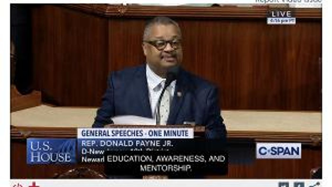 Representative Donald Payne Jr. Commends Vanguard Theater Company In The House Of Representatives  Image