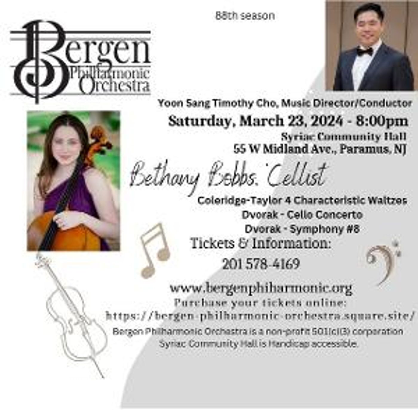 Bergen Philharmonic's 88th Season to Continue with Second Concert in March  Image