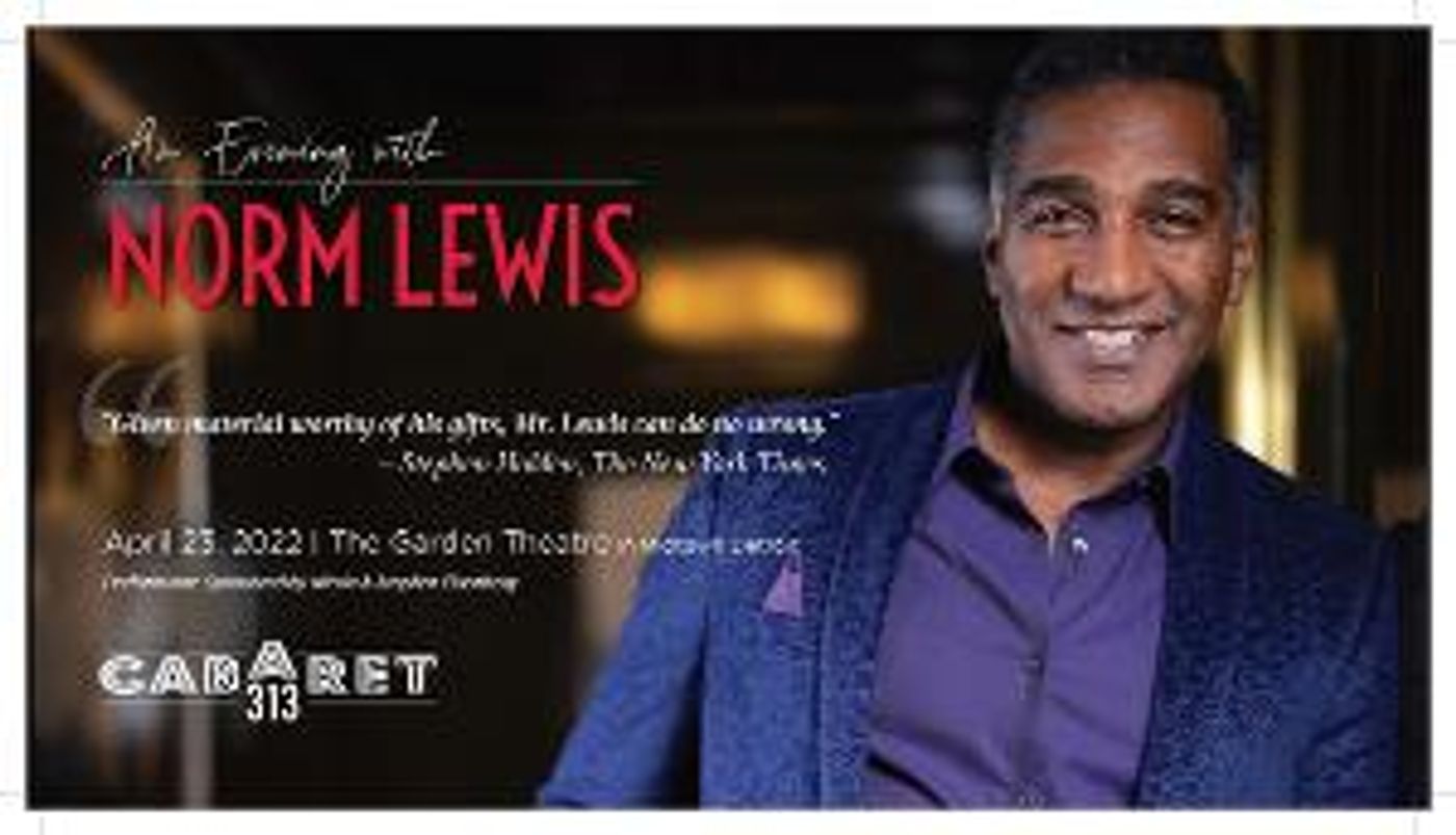 Norm Lewis To Perform At The Historic Garden Theatre  Image
