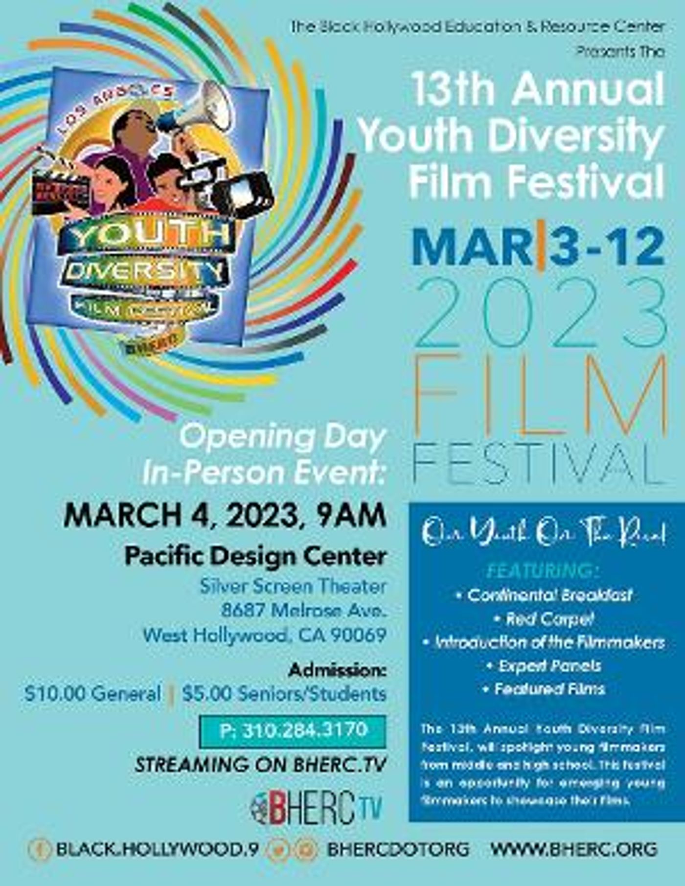 The Black Hollywood Education And Resource Center Announces The 13th Annual YOUTH DIVERSITY FILM FESTIVAL  Image