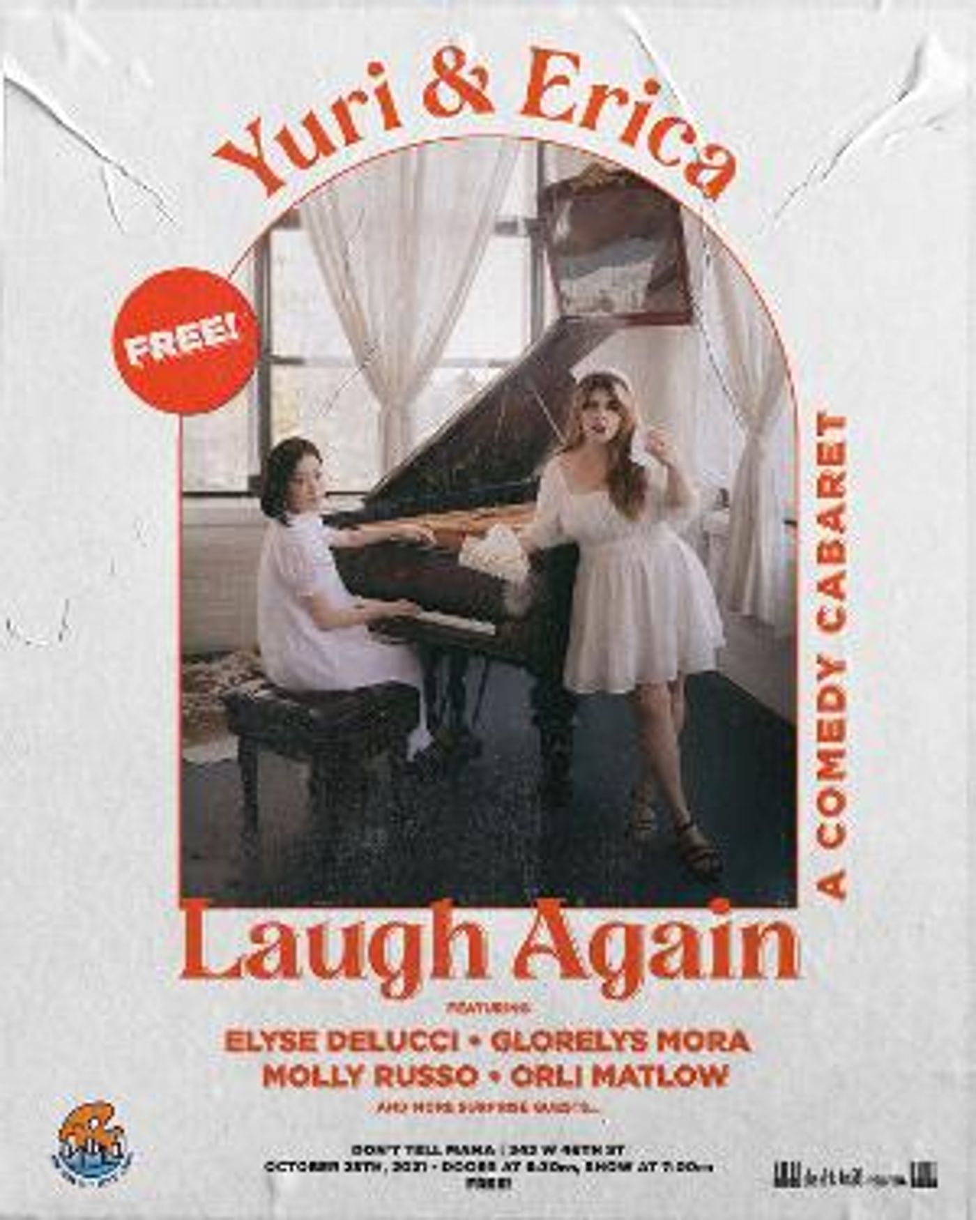 Yuri Shibata and Erica Molfetto to Present YURI & ERICA LAUGH AGAIN at Don't Tell Mama  Image