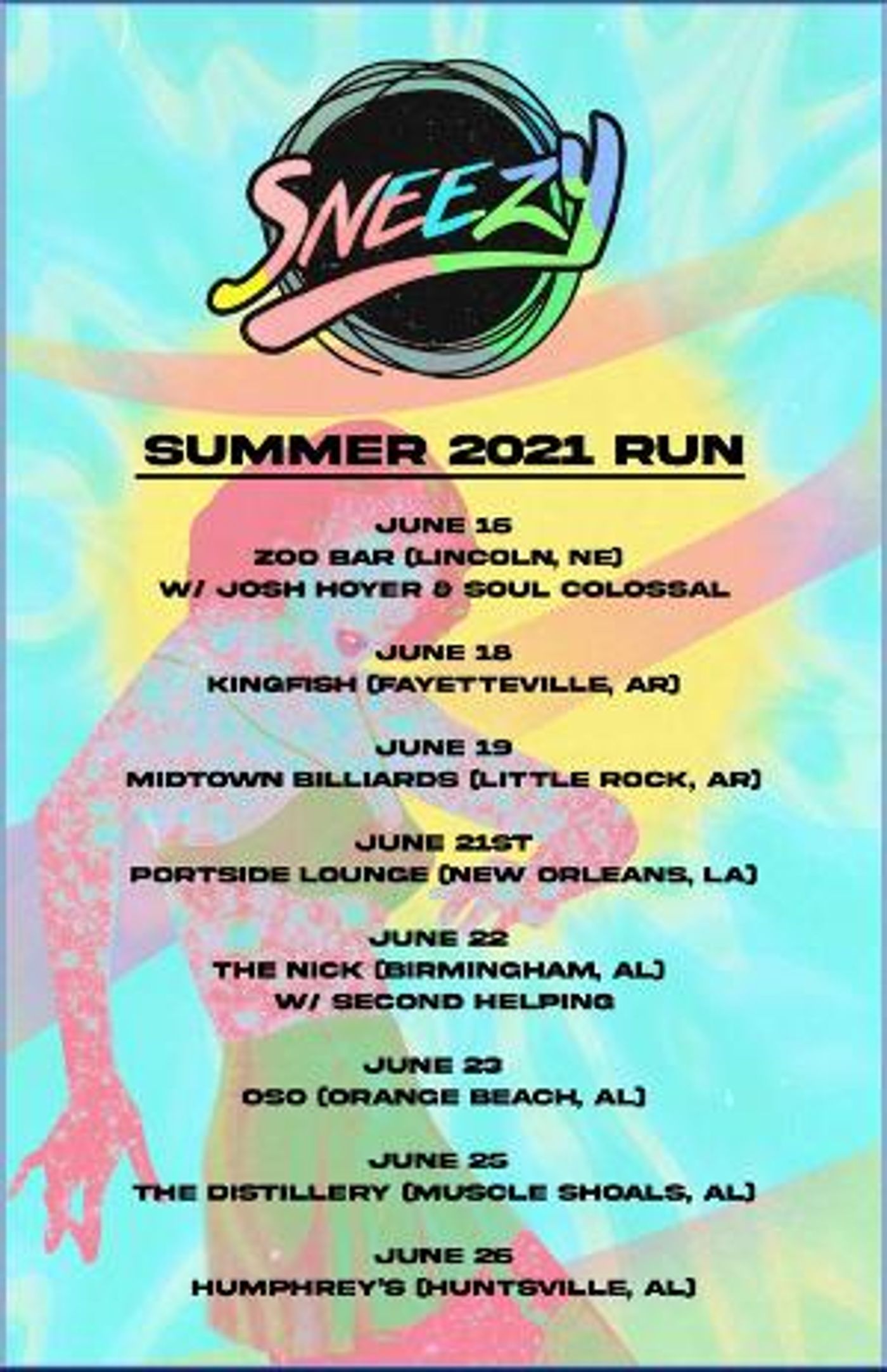 Sneezy Announces Initial Summer 2021 Tour Dates  Image