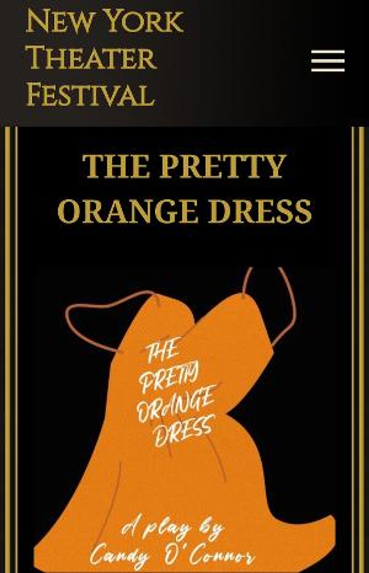 Candy O'Connor & Craig R Anderson to Star in THE PRETTY ORANGE DRESS at The New York Theater Festival  Image